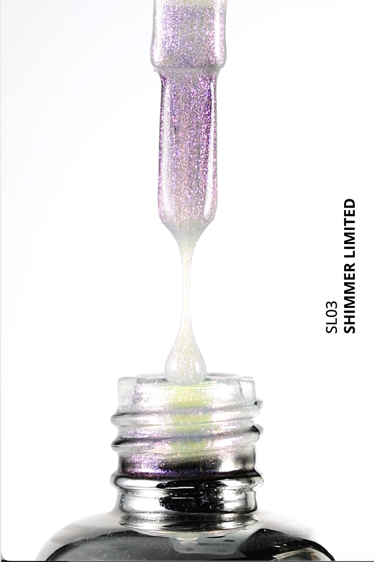 Shimmer Limited Holografik Kalıcı Oje SL03, Rakı Beyazı Pembe Mor Simli, 10 ml — خاکی 8860101A01S09SL01 — تصویر 7 از 8