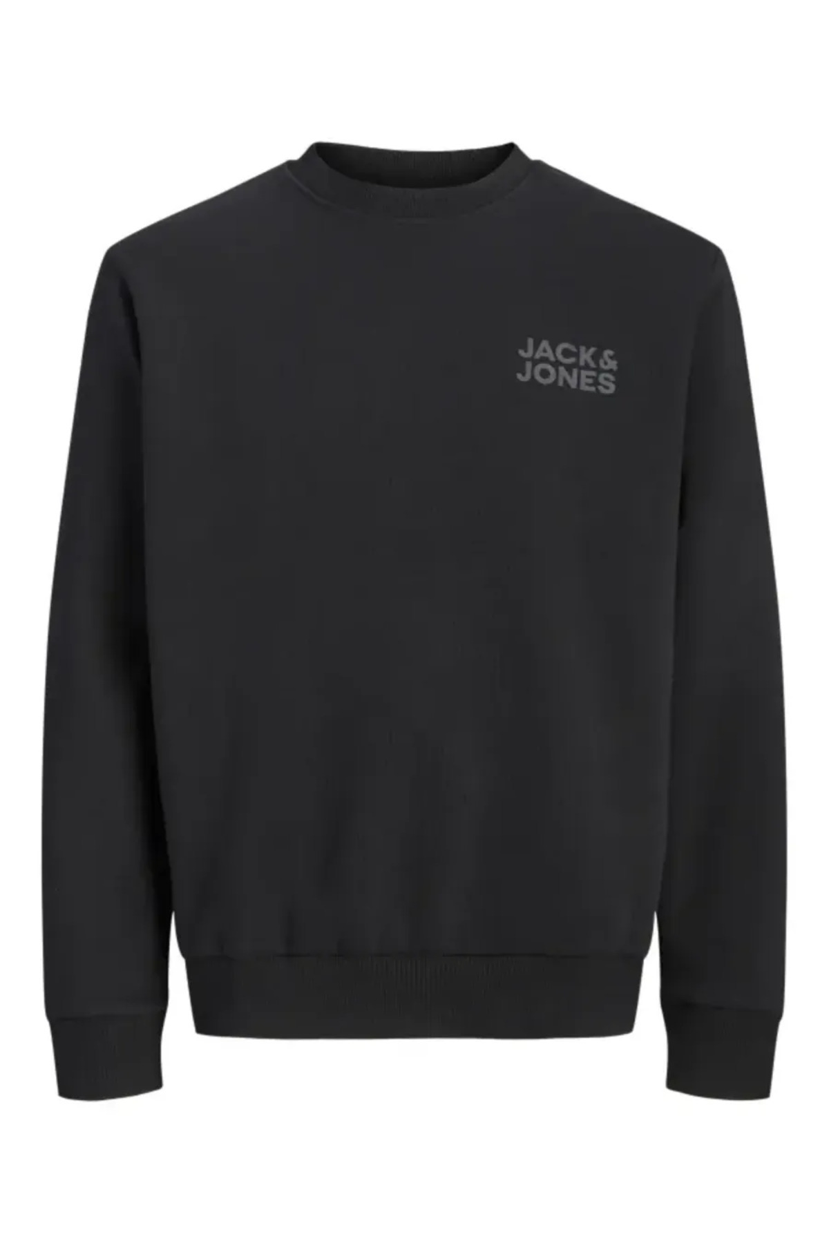 Jack & Jones Jack Jones Logo Bisiklet Yaka Relax Fit Erkek Sweat 12290659