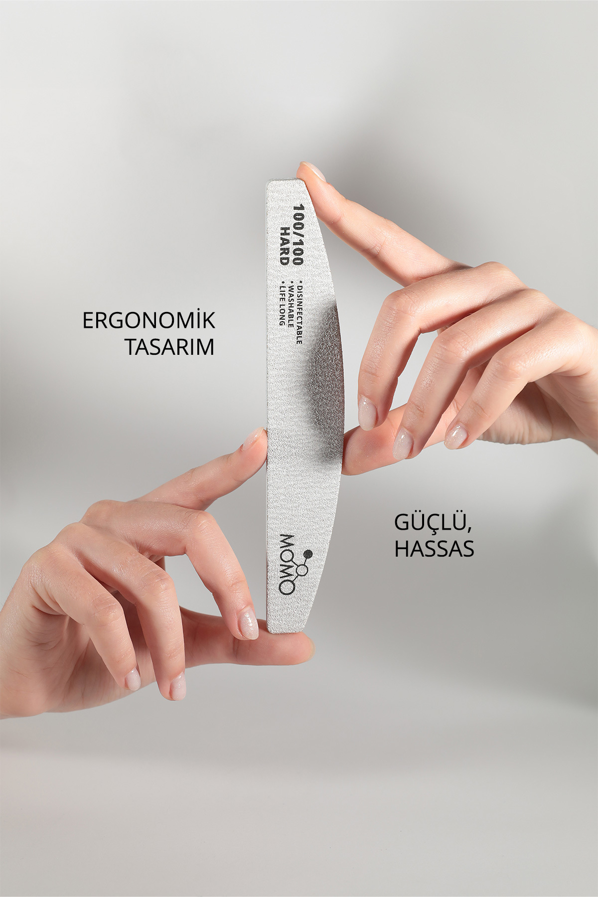 Protez Tırnak Kağıt Törpü, 100/100 Yarım Ay Gri Tırnak Törpüsü — 8860103C02G13RK03 — تصویر 3 از 8