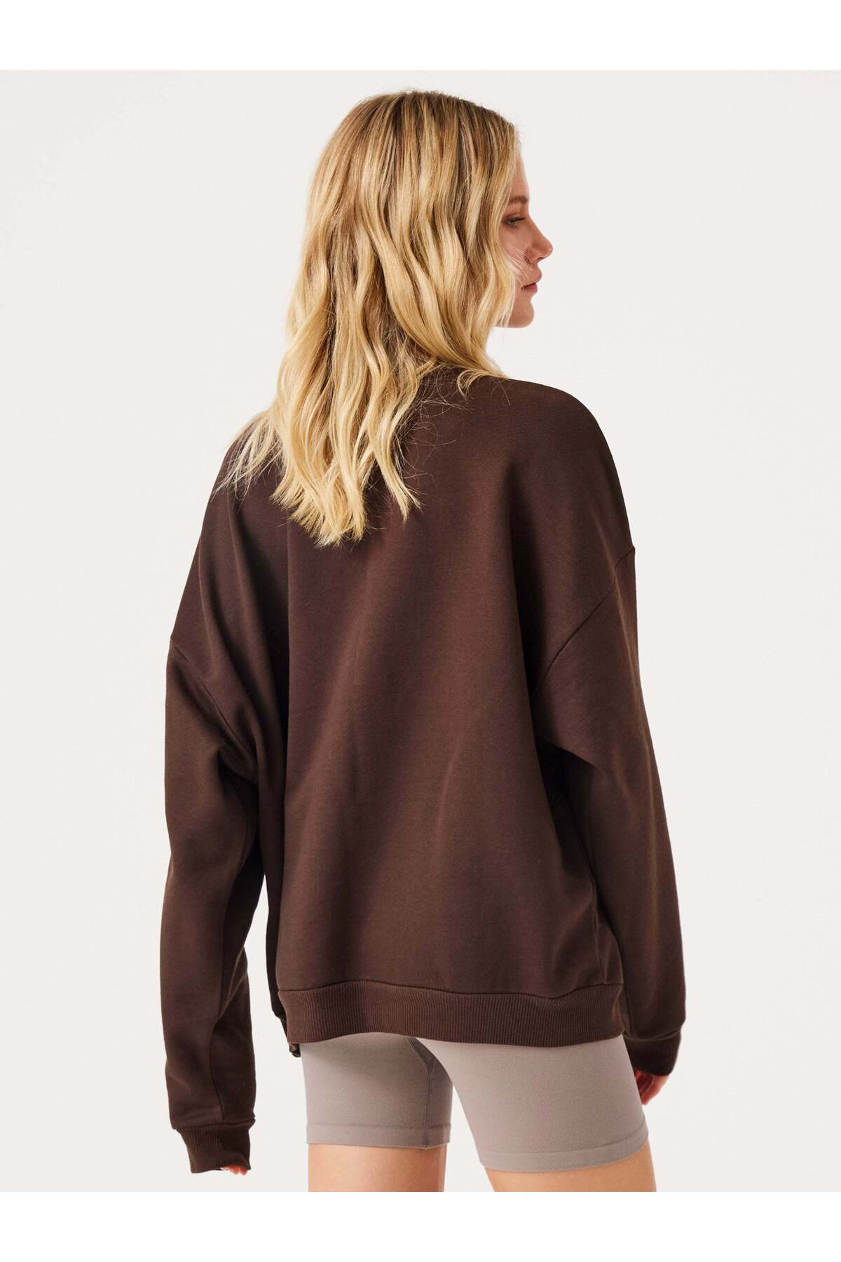 Jerf Aura Sweatshirt Kahverengi görsel 2