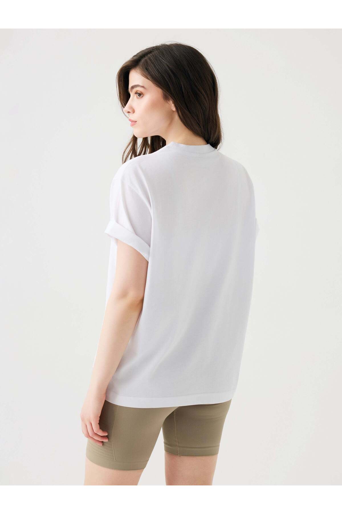 Jerf Aura Oversize T-Shirt Beyaz görsel 2