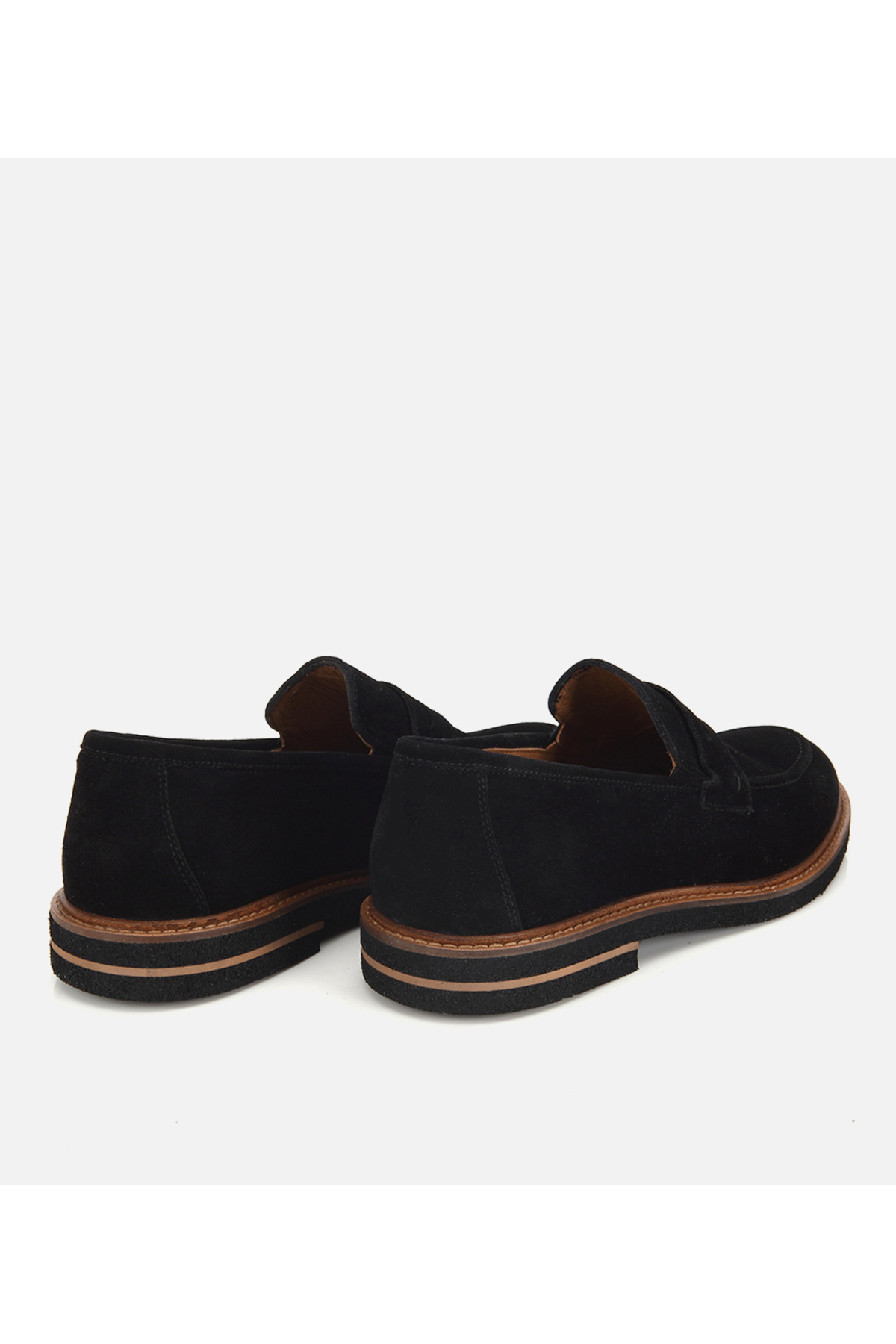 Hotiç Erkek Süet Deri Siyah Klasik Loafer görsel 4