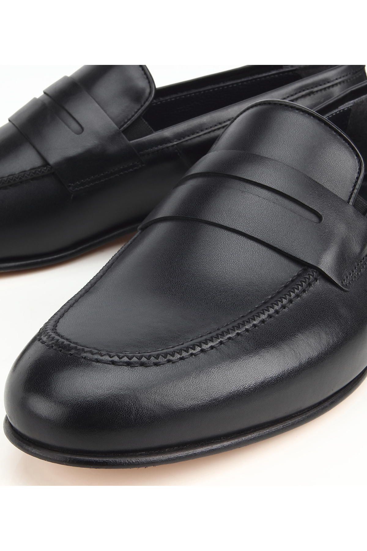 Hotiç Erkek Deri Siyah Klasik Loafer görsel 3