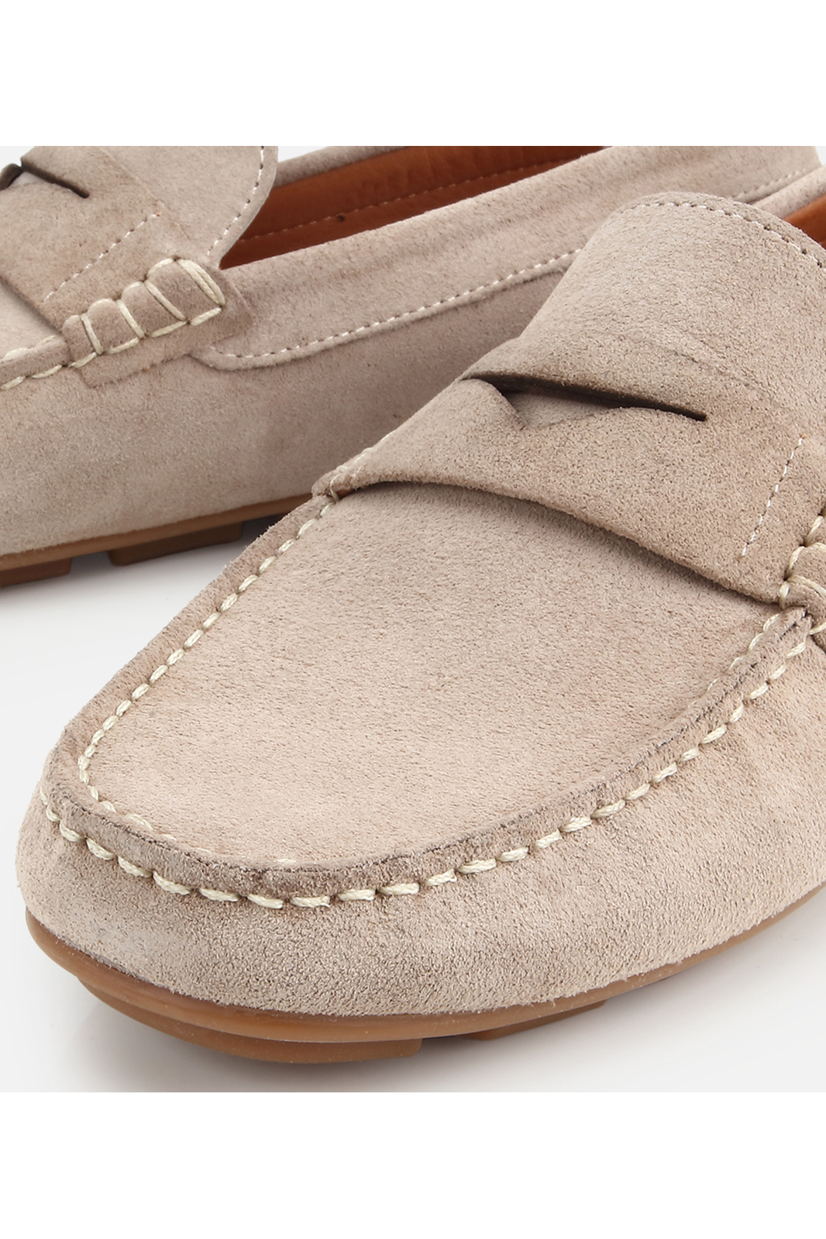 Hotiç Erkek Süet Deri Bej Comfort Günlük Loafer görsel 3