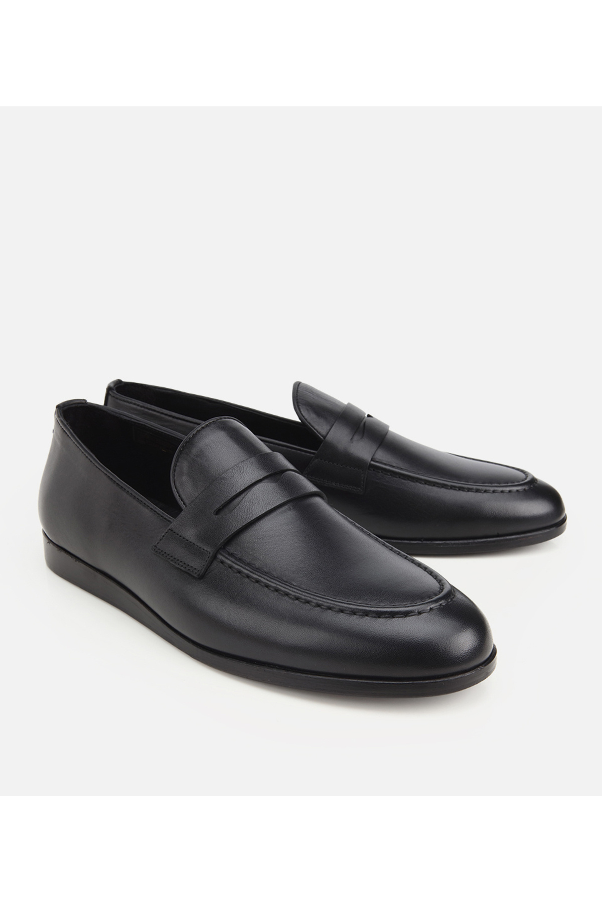 Hotiç Erkek Deri Siyah Klasik Loafer görsel 2