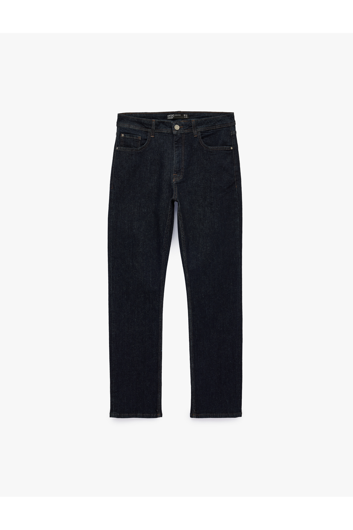 Koton Normal Bel Pamuklu Straight Fit Jean Pantolon - Mark Jean görsel 5