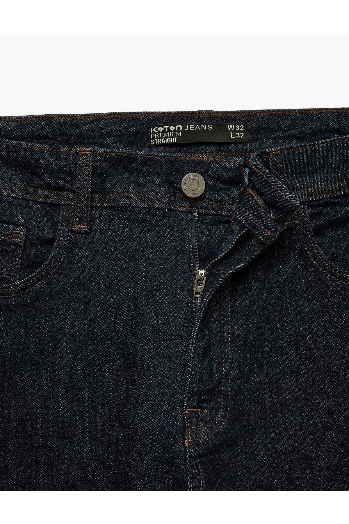 Koton Normal Bel Pamuklu Straight Fit Jean Pantolon - Mark Jean görsel 8