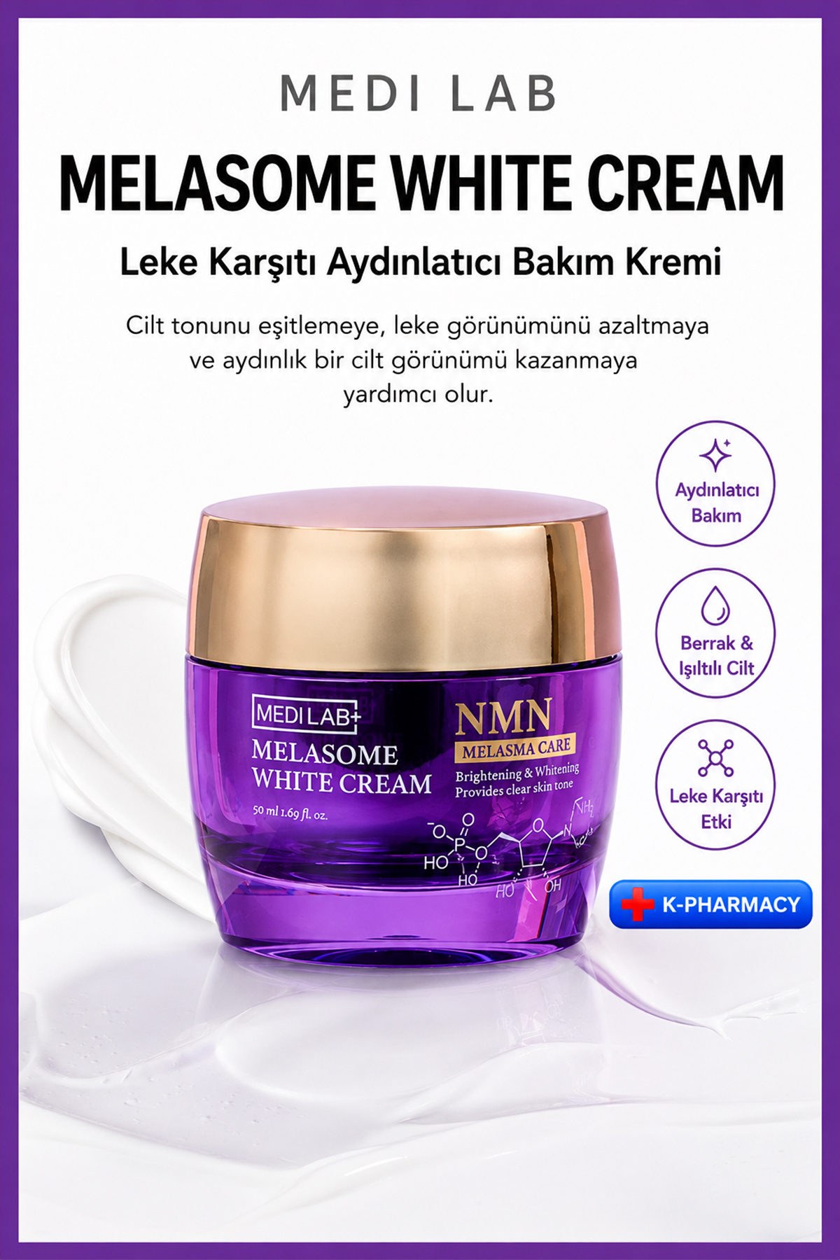 DAYCELL] MEDI LAB⁺ Melasome White Cream - Beyazlatıcı Bakım Kremi