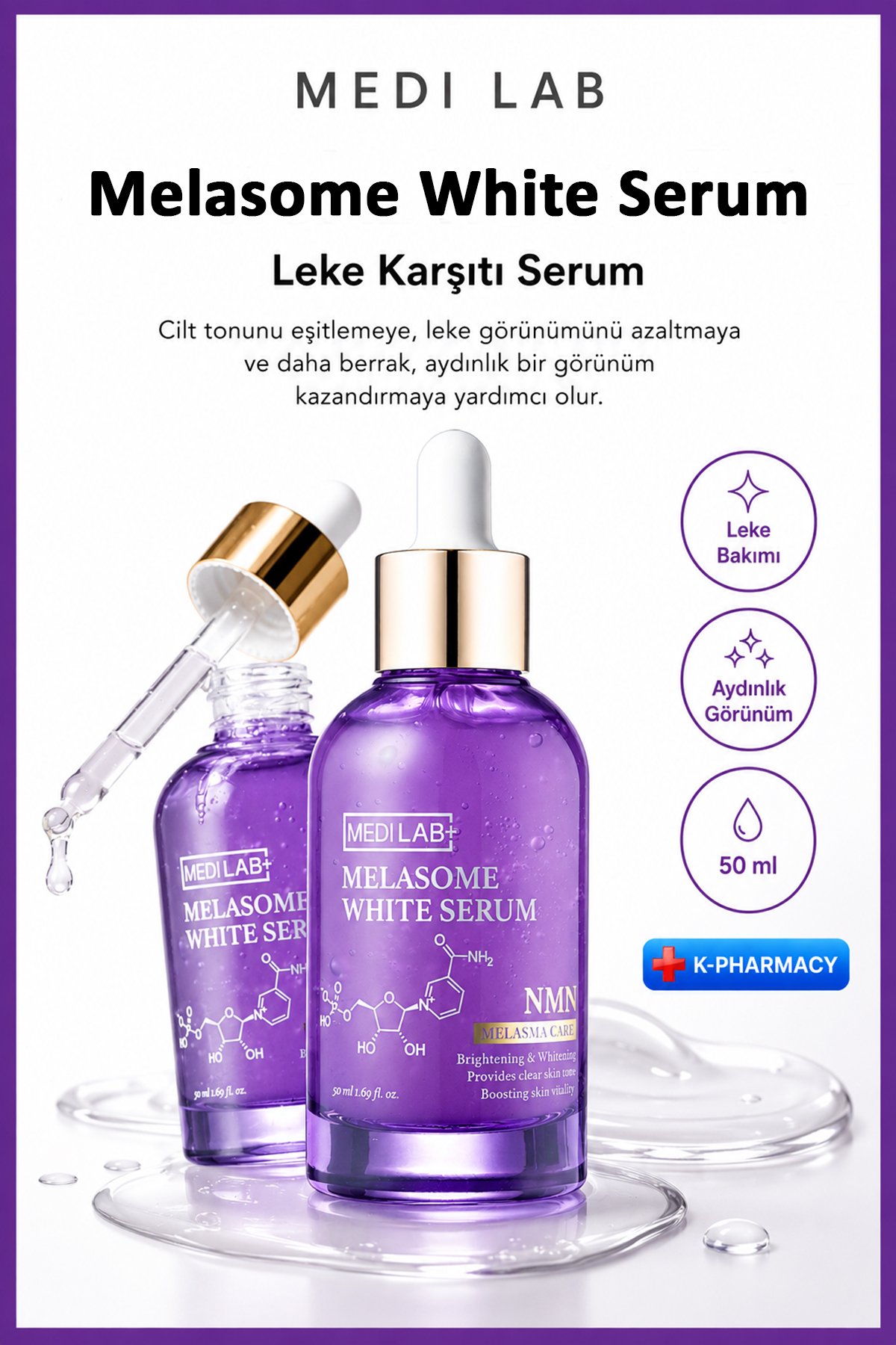 DAYCELL] MEDI LAB⁺ Melasome White Serum - Beyazlatıcı Bakım Serumu