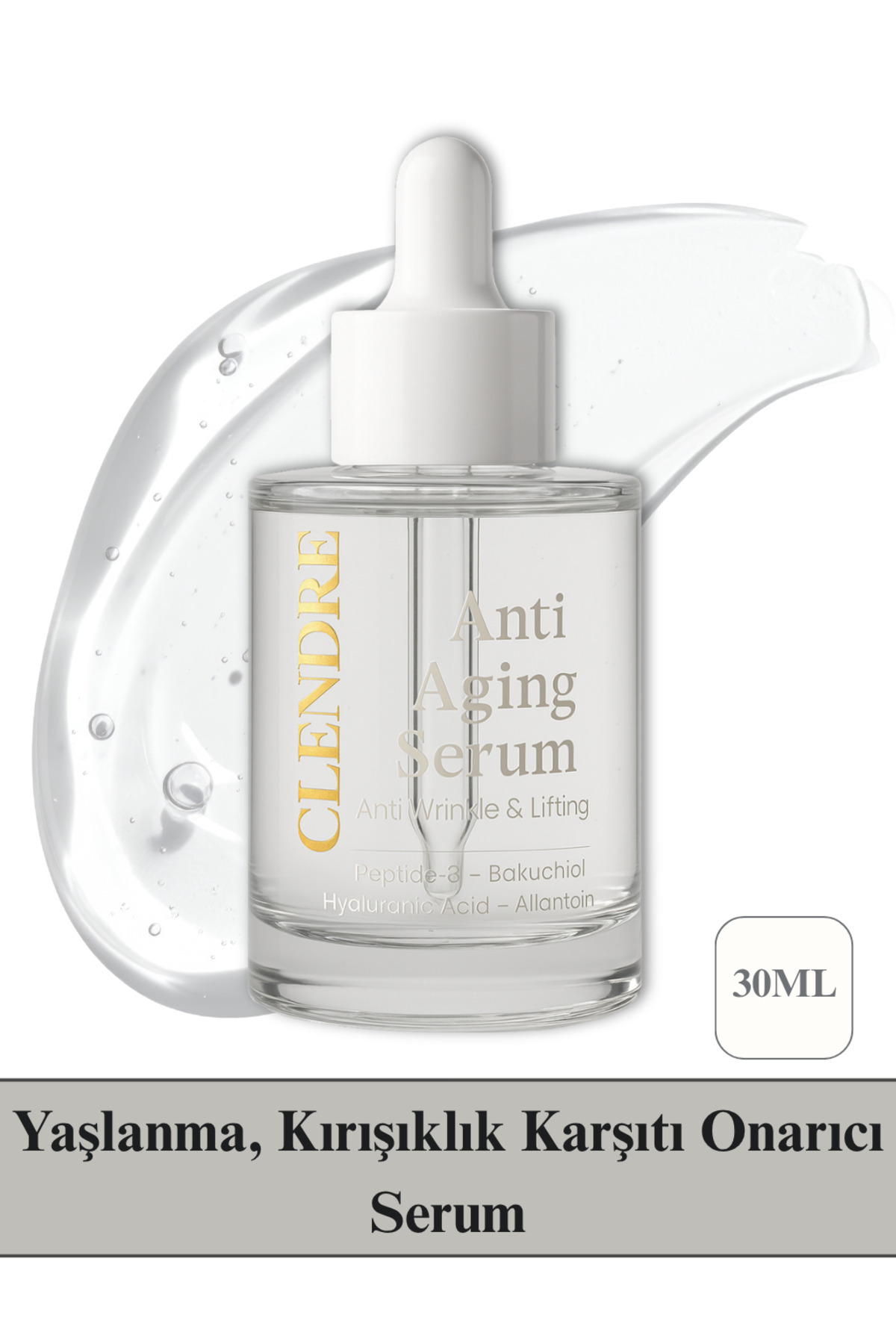 CLENDRE Botoks Etkili Nemlendirici Serum – Kırışıklık, Yaşlanma Karşıtı & Kolajen Gençlik Serumu 30 ML — BotoksSerum