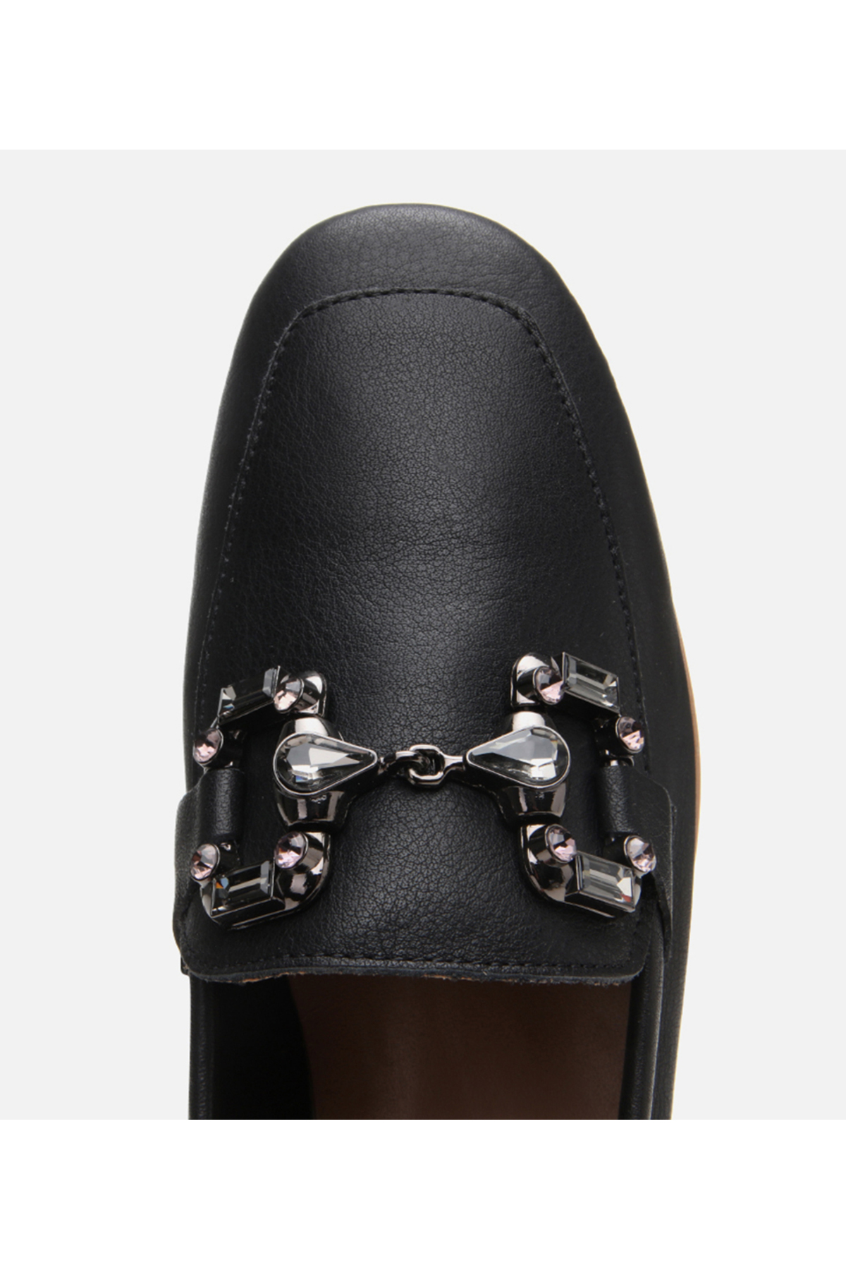 Hotiç Kadın Deri Siyah Tokalı Klasik Loafer görsel 5