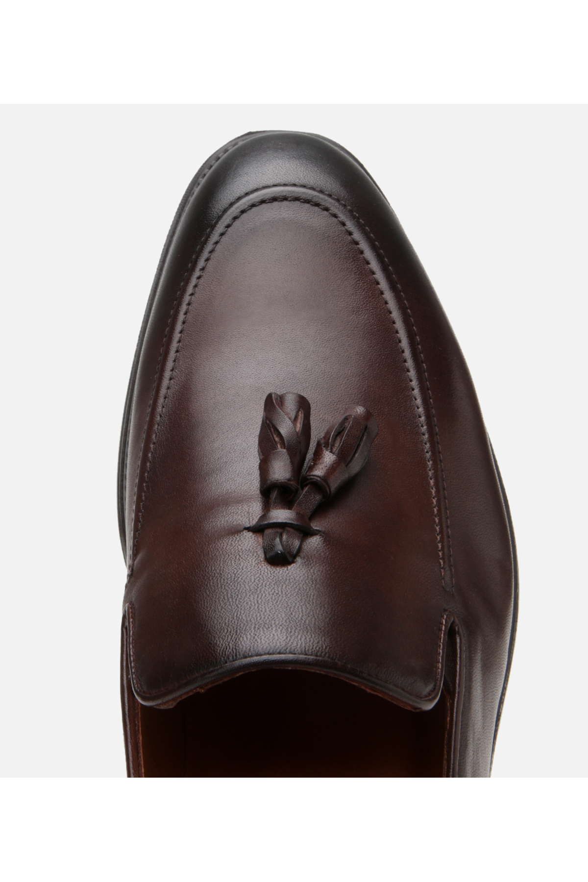 Hotiç Erkek Deri Kahverengi Püskül Detaylı Klasik Loafer görsel 4