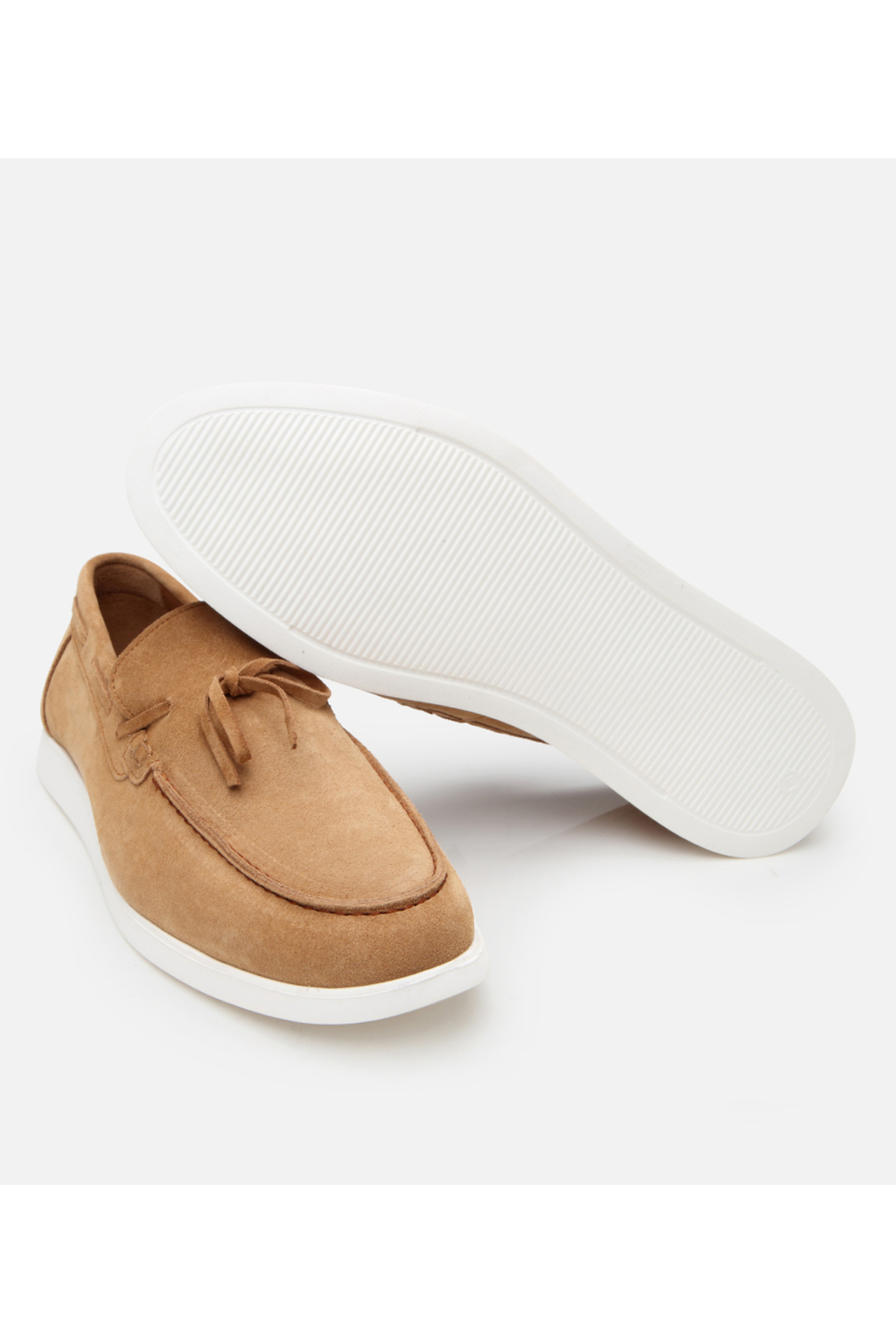 Hotiç Erkek Süet Deri Taba Bağcıklı Loafer görsel 8