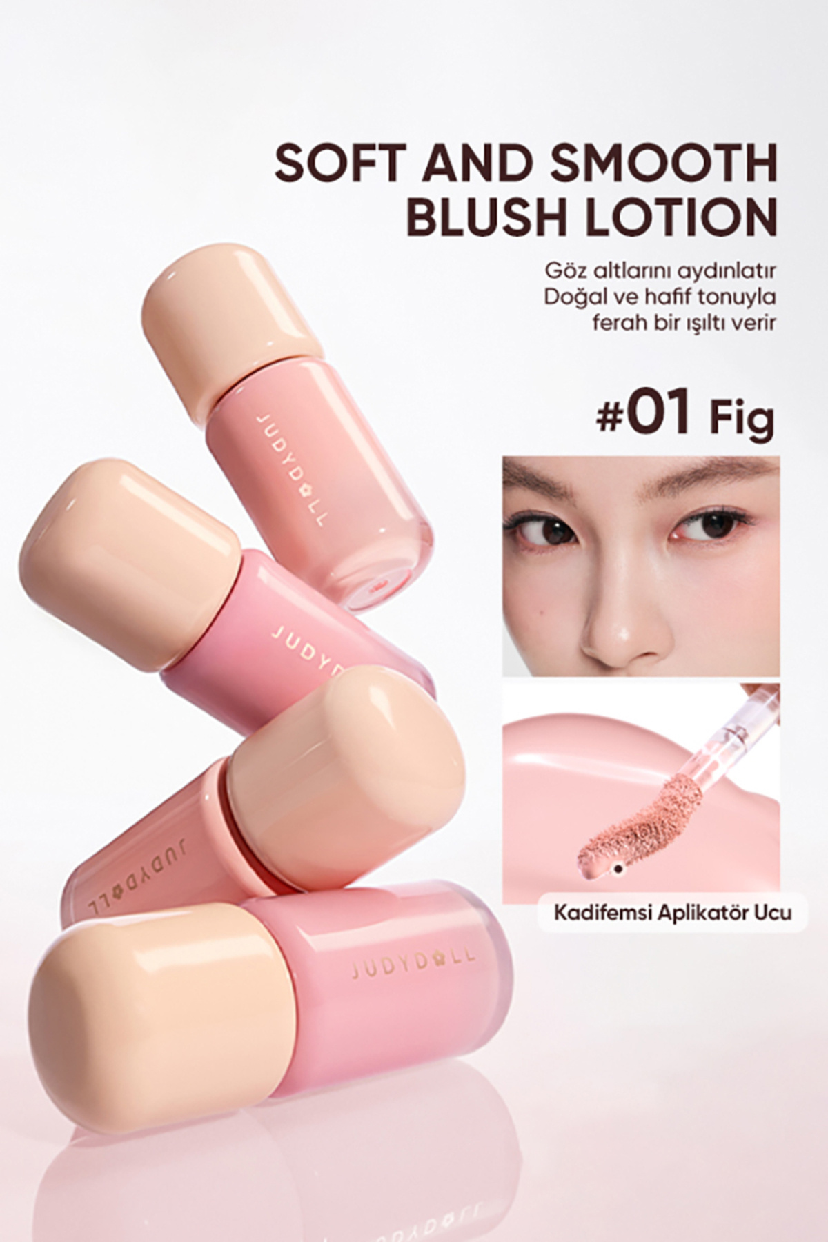 Soft And Smooth Blush Lotion 01 Fig | Likit Allık — صورتی judydoll-9429075394837 — تصویر 3 از 9