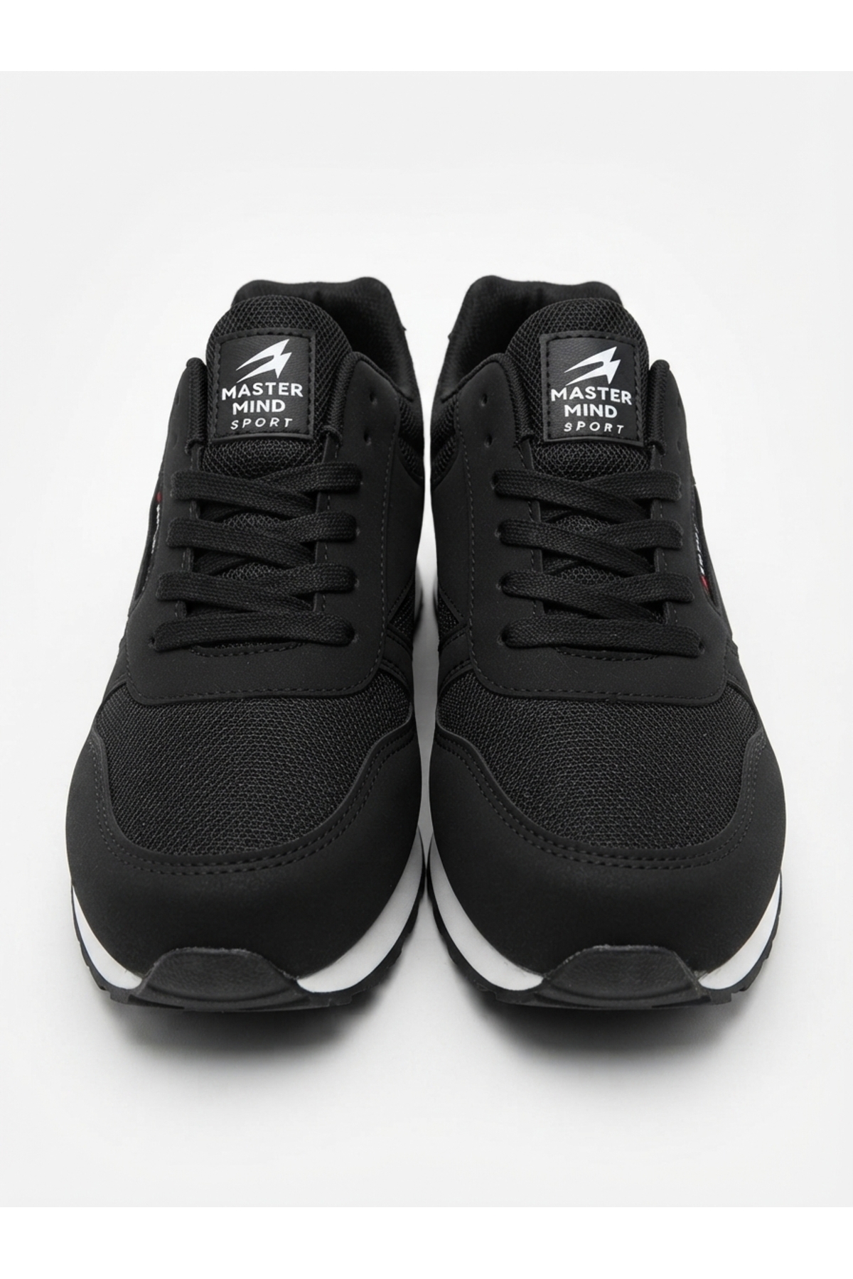 BOUIS Erkek Siyah Bağcıklı Günlük Konforlu Dayanıklı Rahat Hafif Yumuşak Taban Sneaker Spor Ayakkabı görsel 4