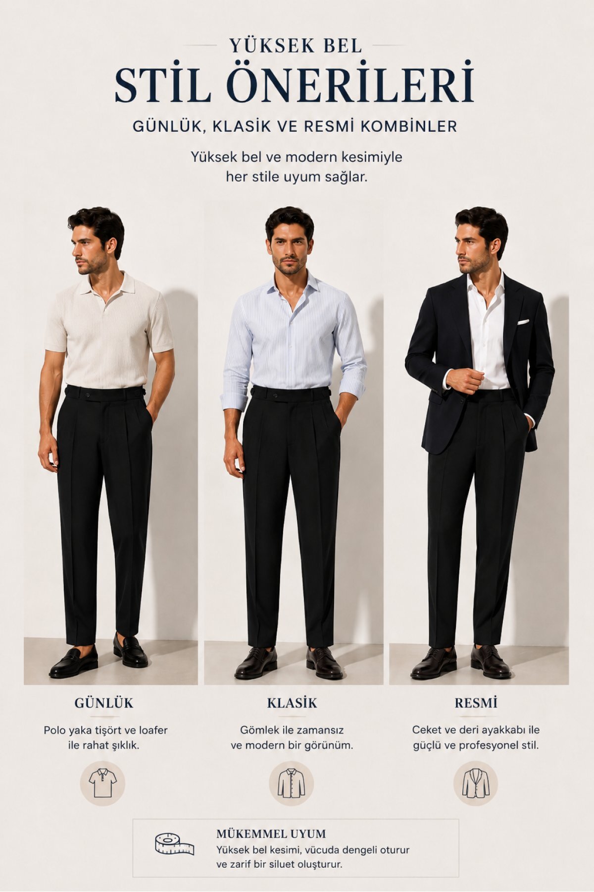Erkek Pamuk Keten Yazlık Pantolon Regular Fit Düz Paça Rahat — مشکی J19-KTN-001 — تصویر 8 از 8