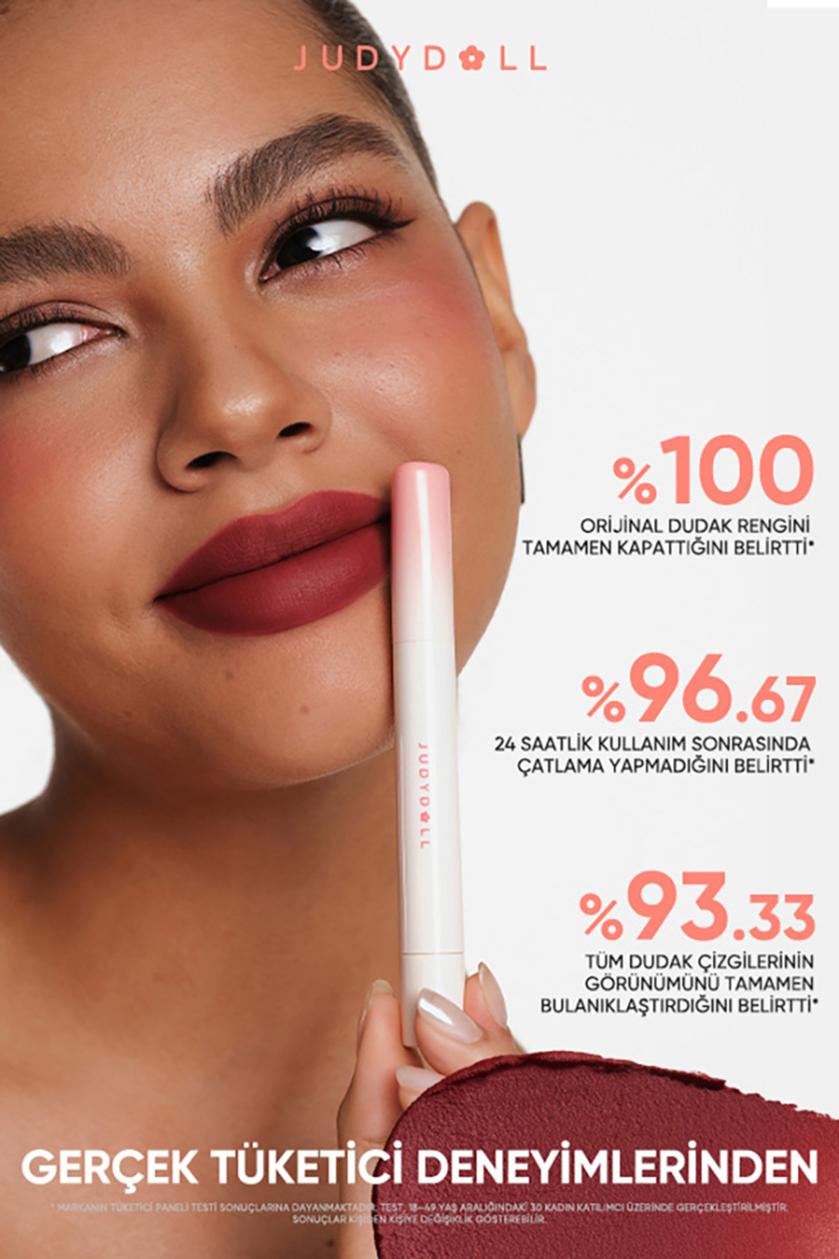 رژ لب مایع مات Cushion Matte Lock N102 | رژ لب مایع مات بژ با ماندگاری بالا — بژ judydoll-9401429852437 — تصویر 8 از 9