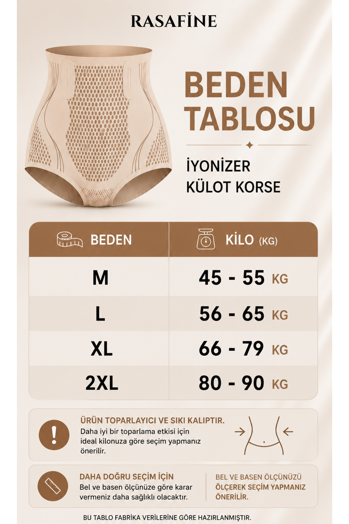 RASAFINE İyonizer Yüksek Bel Şort Korse Karın Toparlayıcı Kalça Şekillendirici Dikişsiz Seamless Şort Korse görsel 2