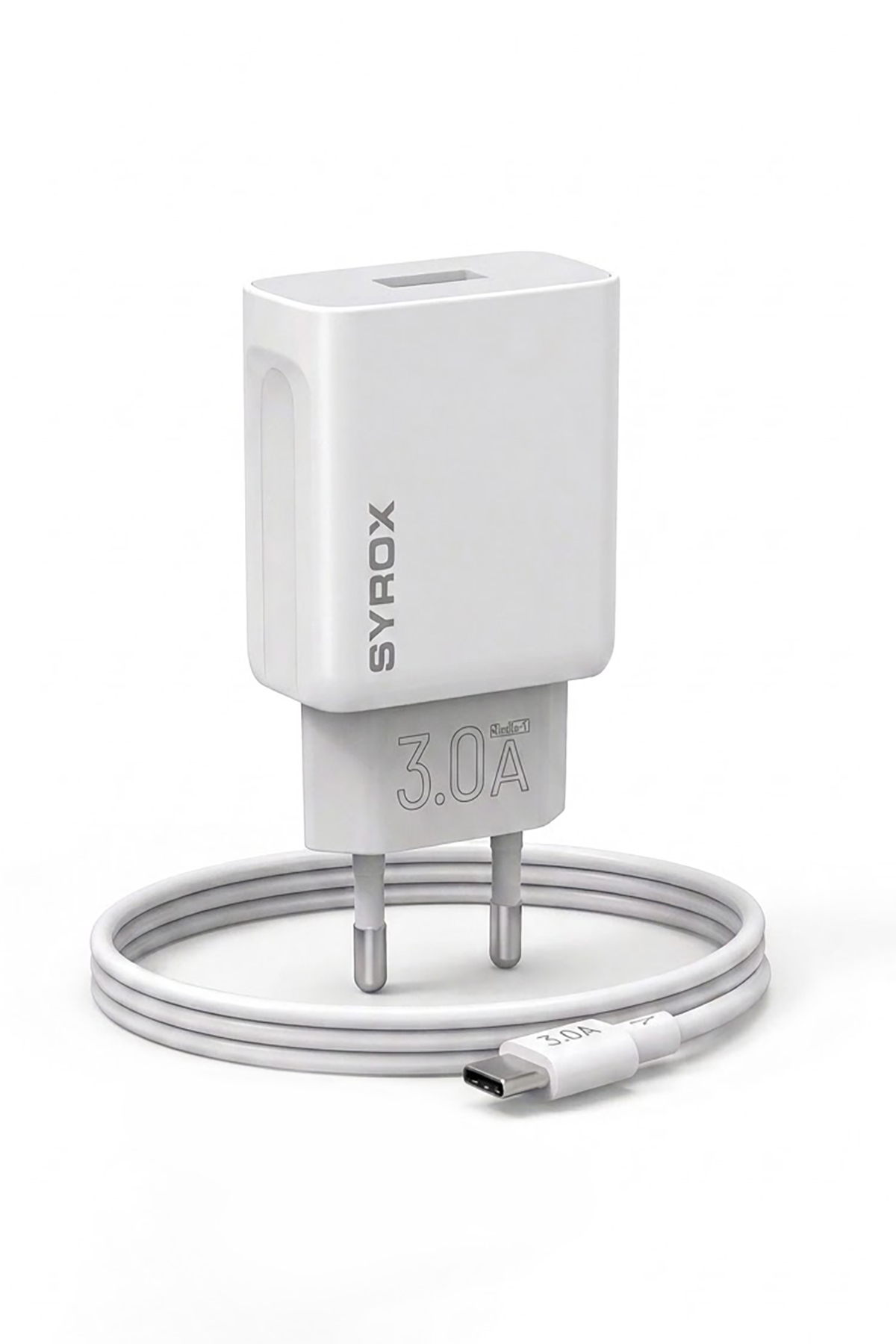 Syrox Q32 18W 3.0A Type-C Hızlı Şarj Adaptörü Ve USB Kablo Set