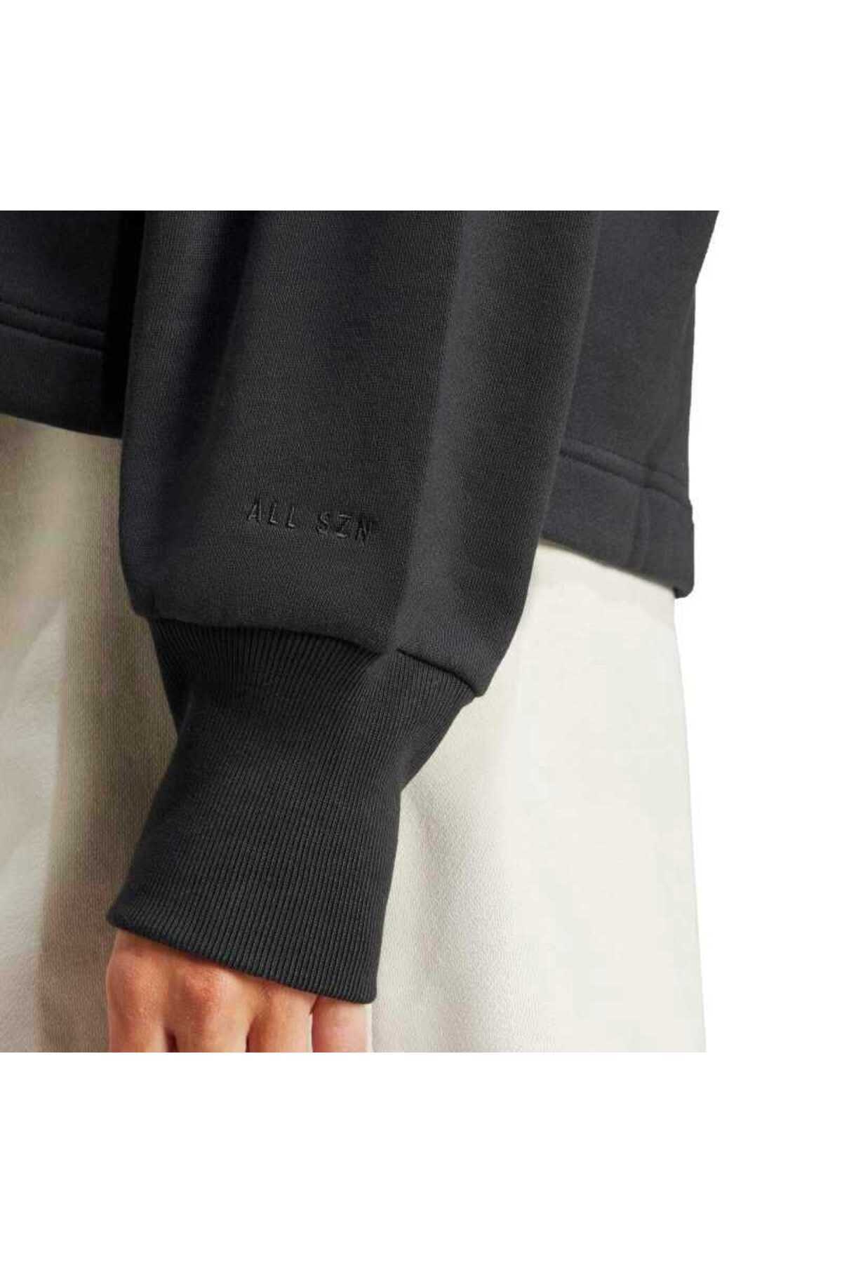 adidas Kadın Günlük Ceket All Szn French Terry Loose Full-Zip Hoodie Jj1251 görsel 6