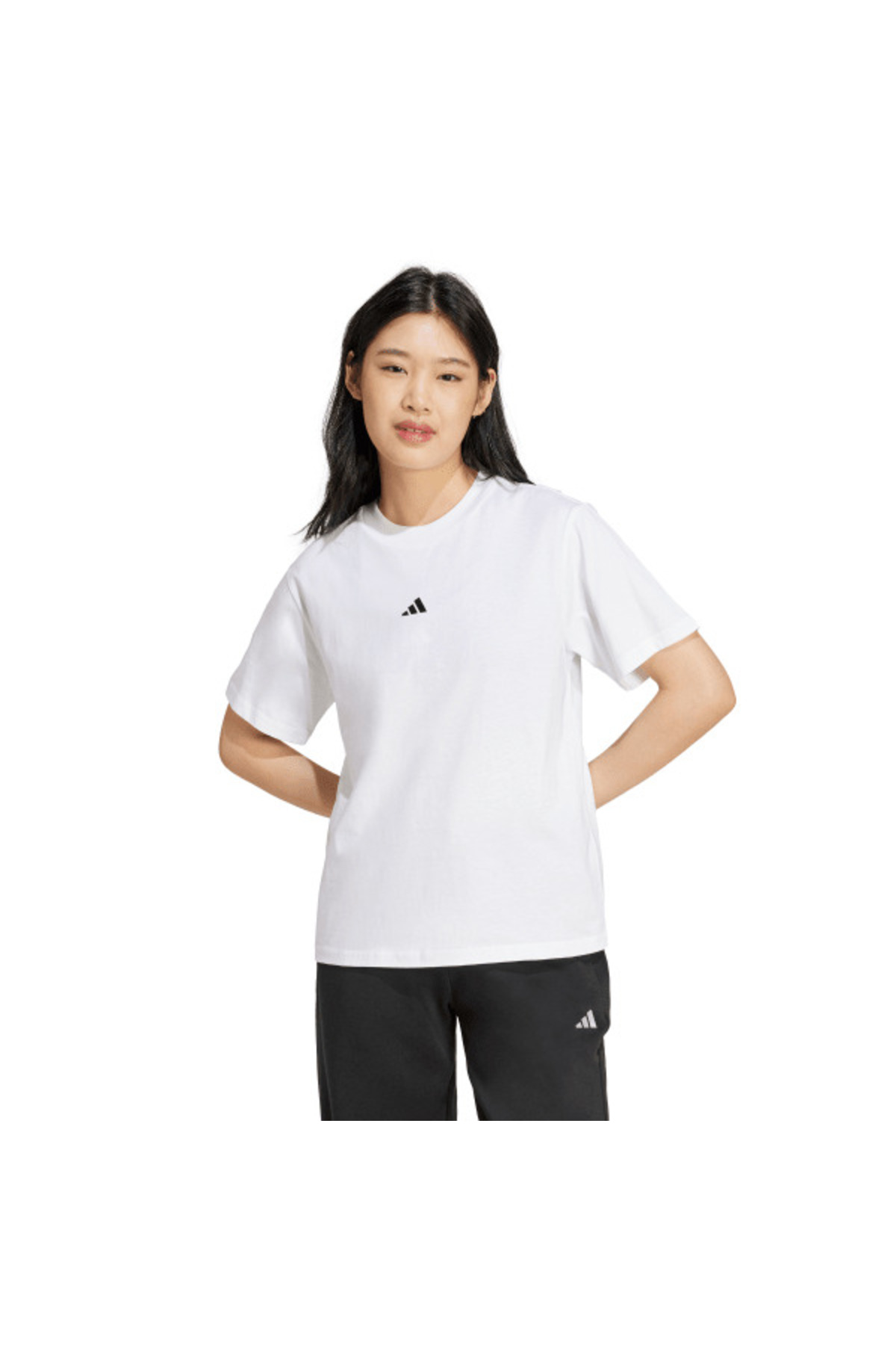 adidas Essentials Small Logo Cotton Tişört görsel 4