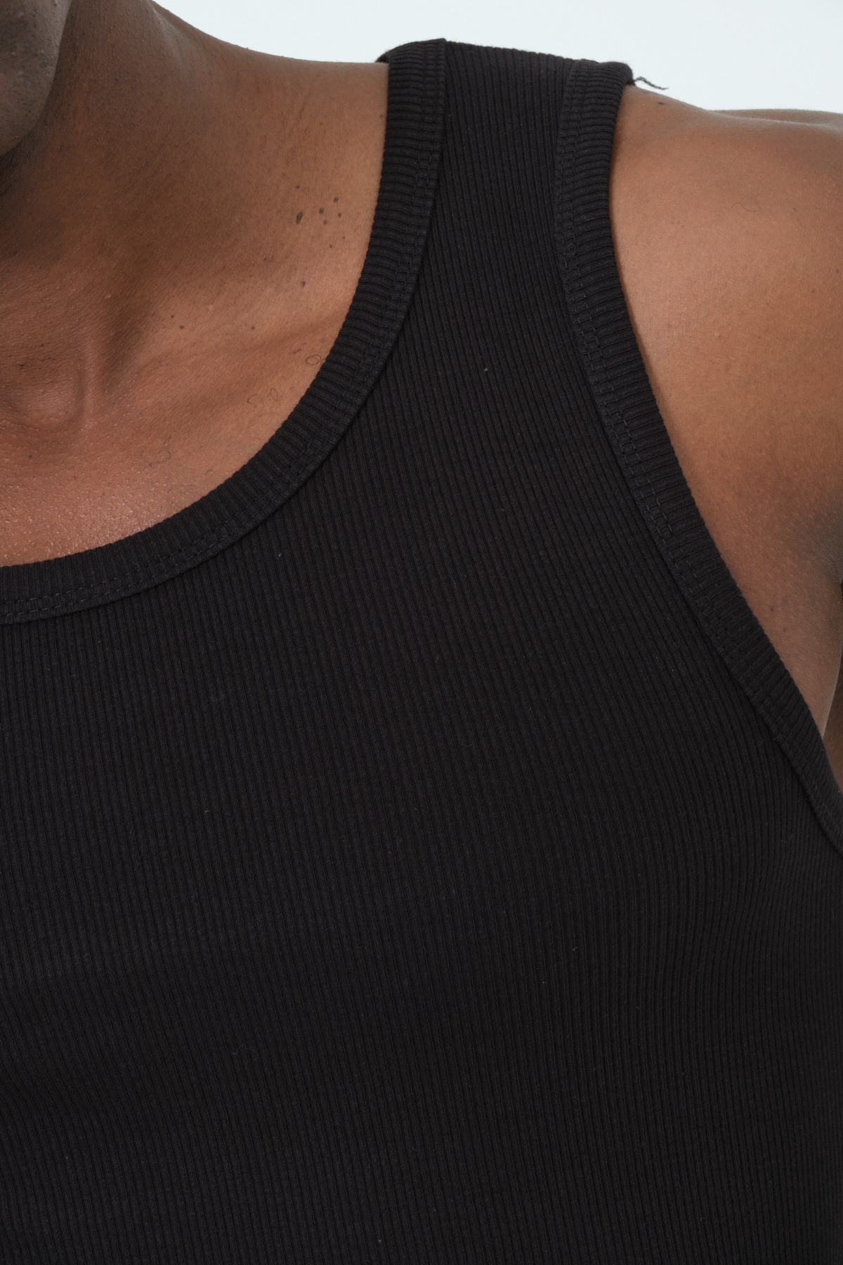 gamaro Erkek Halter Yaka slimfit Sporcu Likralı Atlet görsel 8