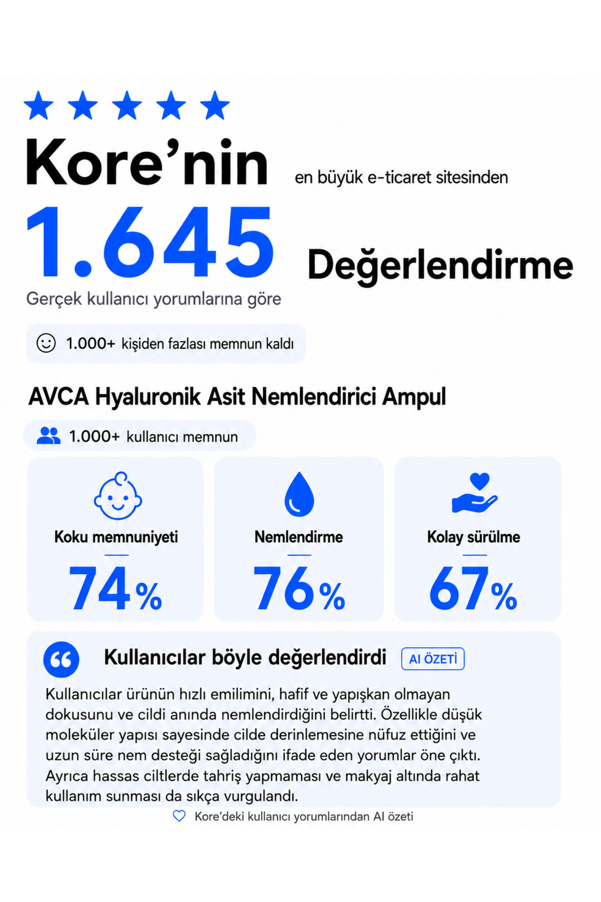 8 Çeşit Hyaluronik Asit ve Deniz Suyu İçeren Yoğun Nemlendirici, Kırışıklık Karşıtı, Aydınlatıcı Ampul - True Moisture Hyaluronic Acid Ampoule Serum 100 ml — AVC-AMP-HYA-100 — تصویر 2 از 8