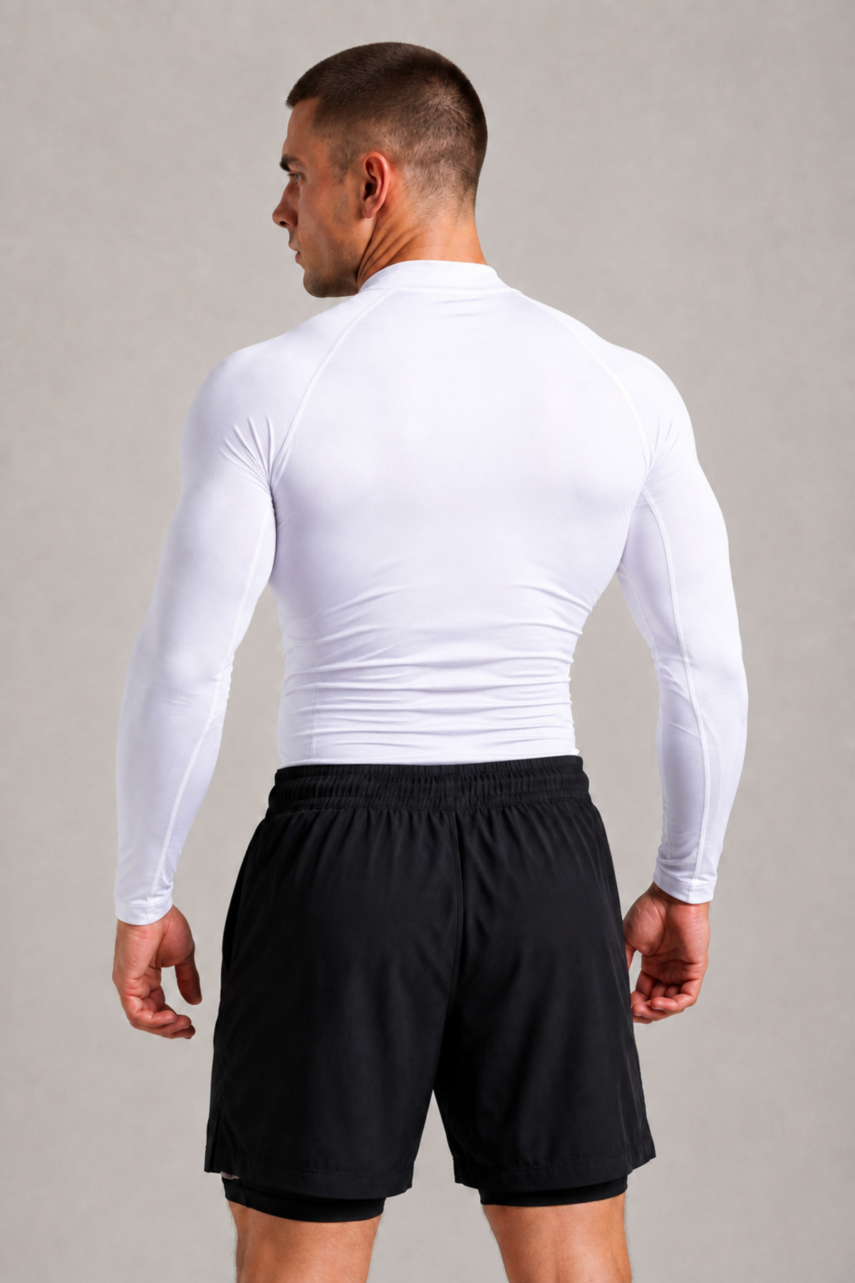 Stylovi Basic Erkek Uzun Kollu Compression Body, Vücuda Oturan Sporcu T-Shirt görsel 2