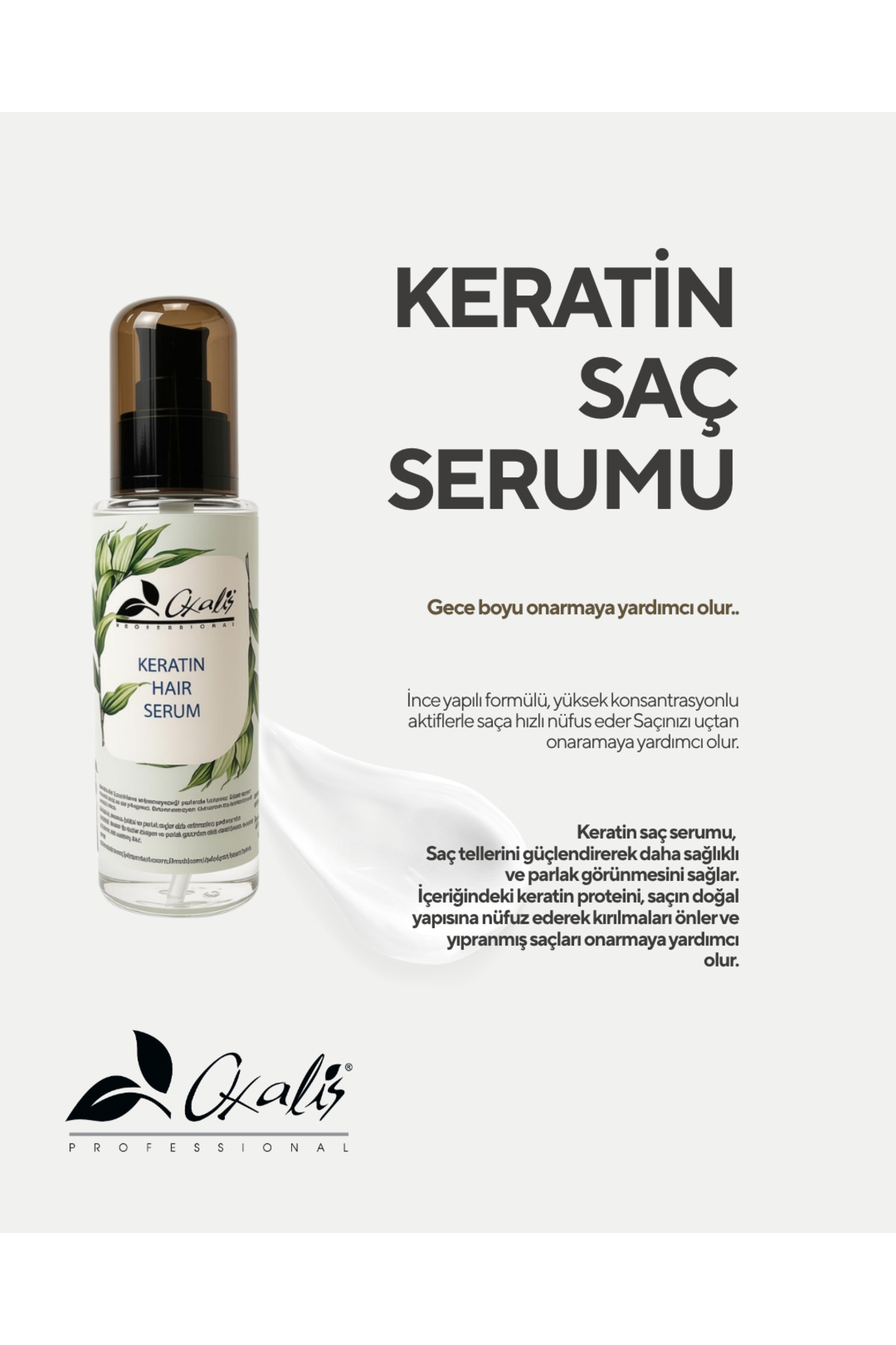 Oxalis سرم مو کراتینه مراقبت از مو روغن کراتین — 0006