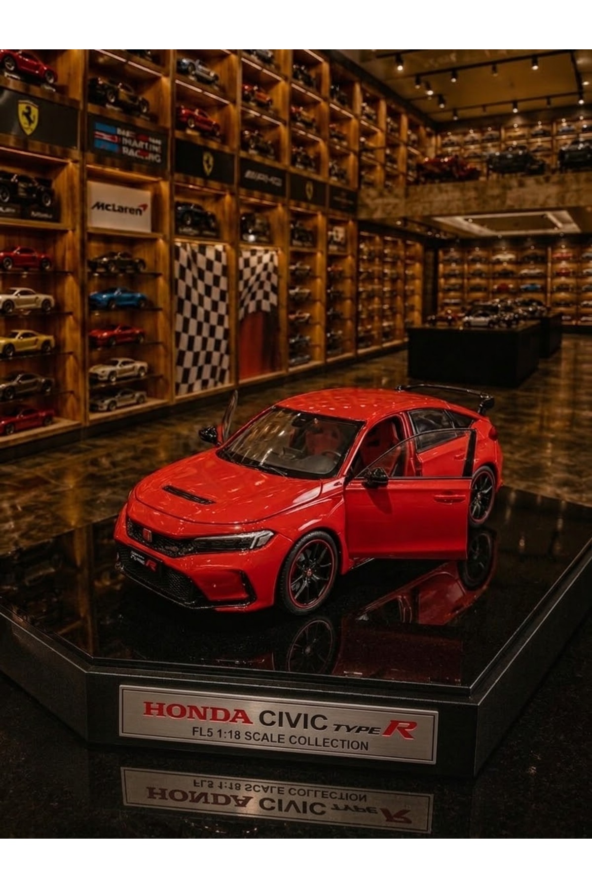 OYUNCAKSAHİLİ Honda Civic type r metal Diecast Model araba Çek