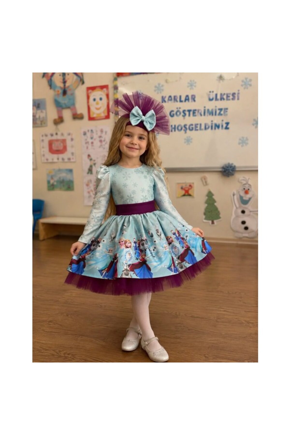 NA ADDESIGN Kız Çocuk Elsa Karlar Kraliçesi Elbise - Fiyatı