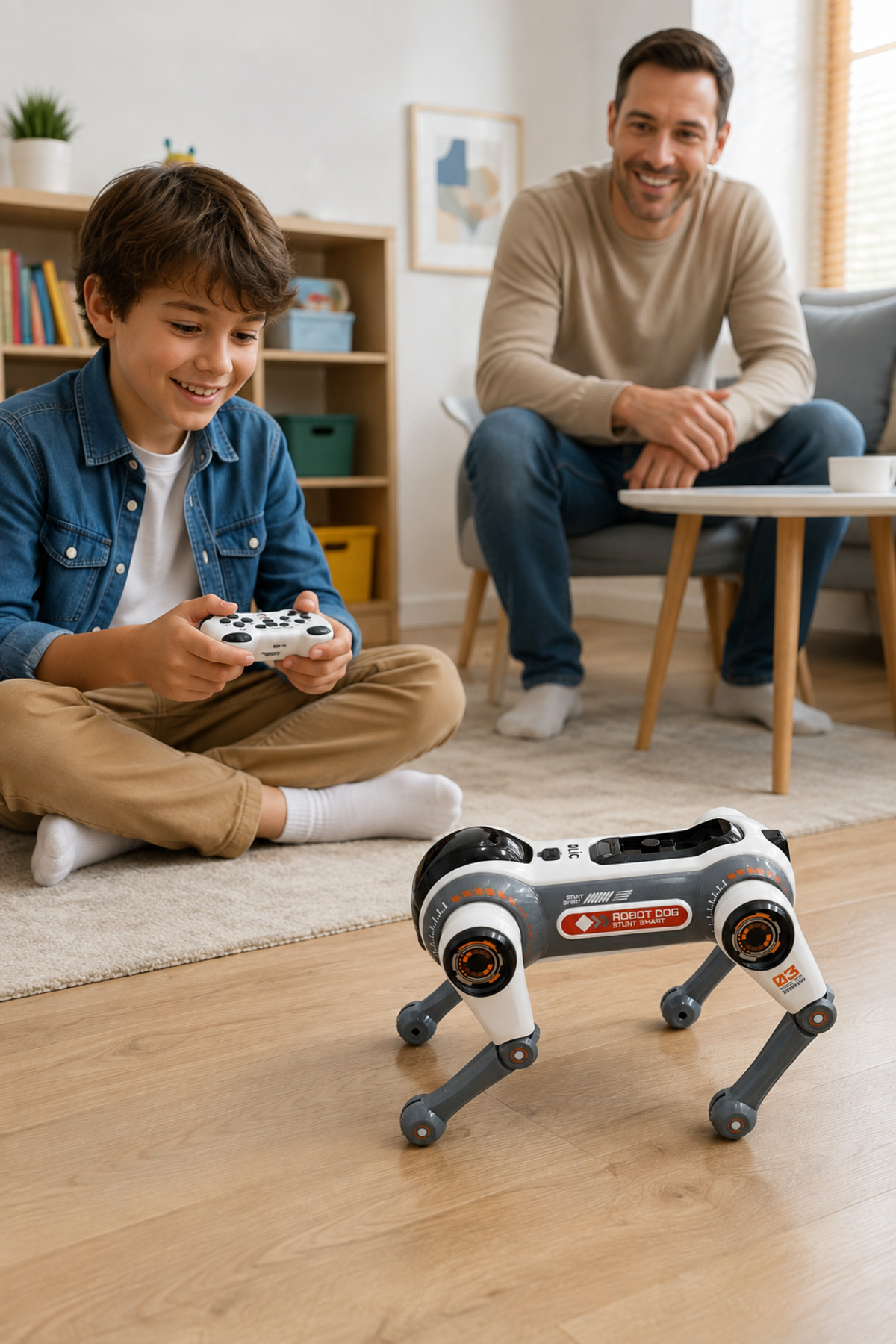 BRB1 Akıllı Robot Köpek – Sesli Komutlu, 2.4 GHz Kumandalı, Programlanabilir, Işıklı ve Müzikli