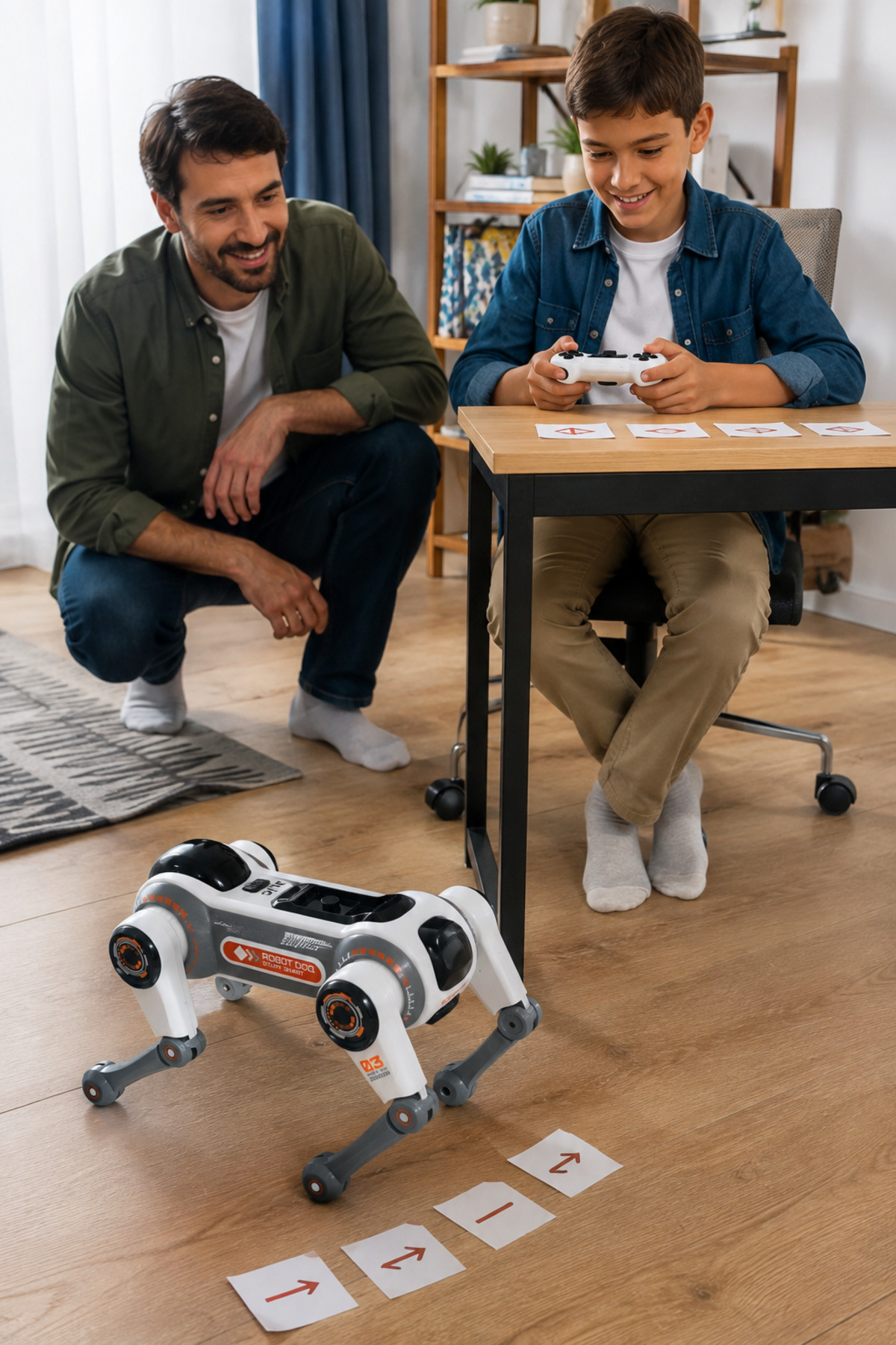 BRB1 Akıllı Robot Köpek – Sesli Komutlu, 2.4 GHz Kumandalı, Programlanabilir, Işıklı ve Müzikli
