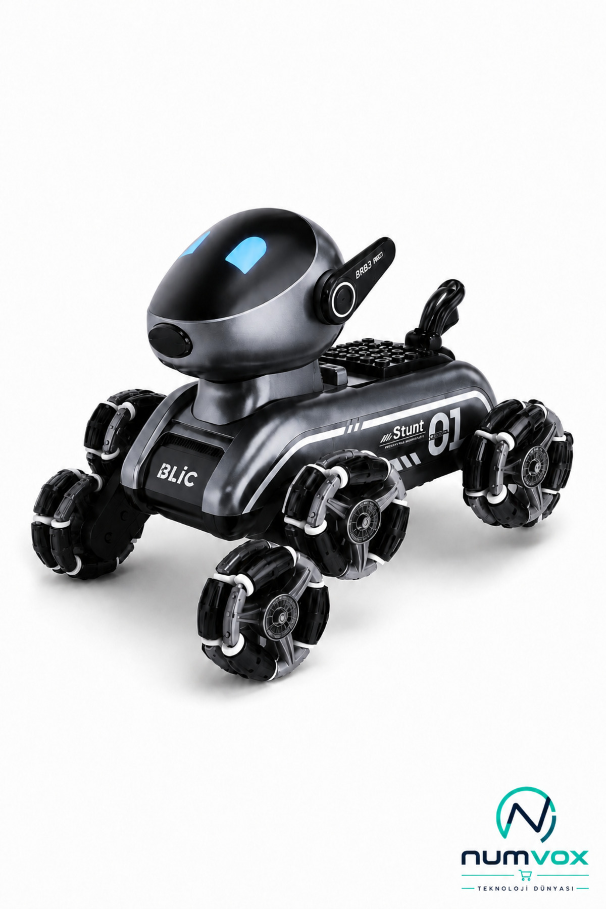 Akıllı Robot Köpek BRB3 Uzaktan Kumandalı Hareket Sensörlü Işıklı Sesli Oyuncak