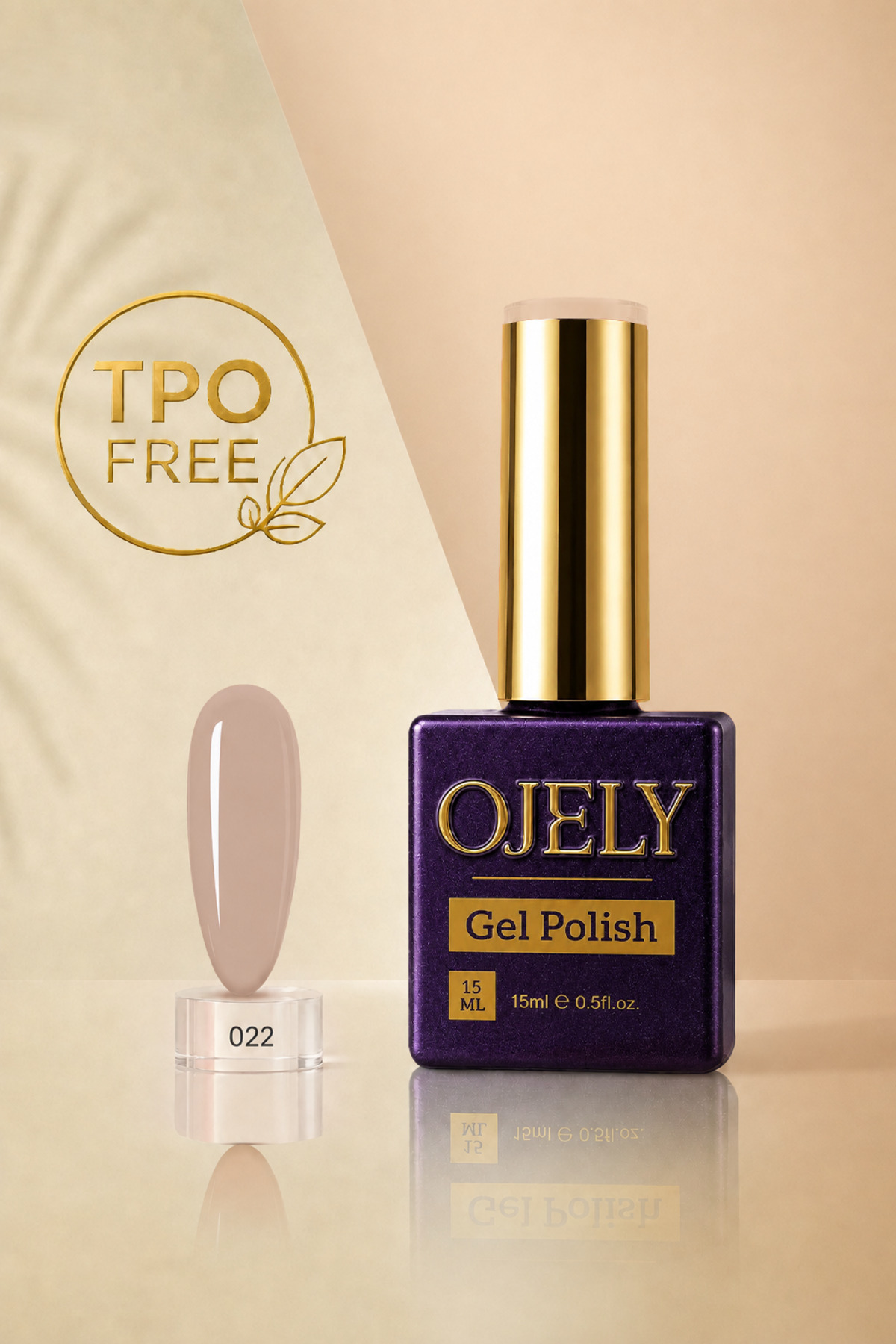 Kalıcı Oje UV/LED Uyumlu 15ML Nude & Soft Renkler — بژ OJELYNUDESOFT