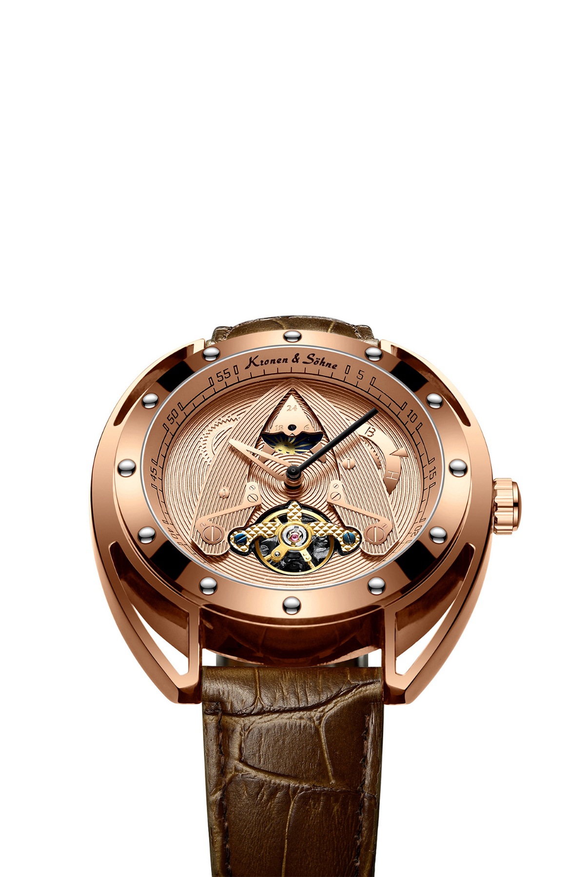 Kronen & Söhne Kronen&Söhne Aegis Imperial Rose Gold Erkek Otomatik Mekanik Kol Saati görsel 8