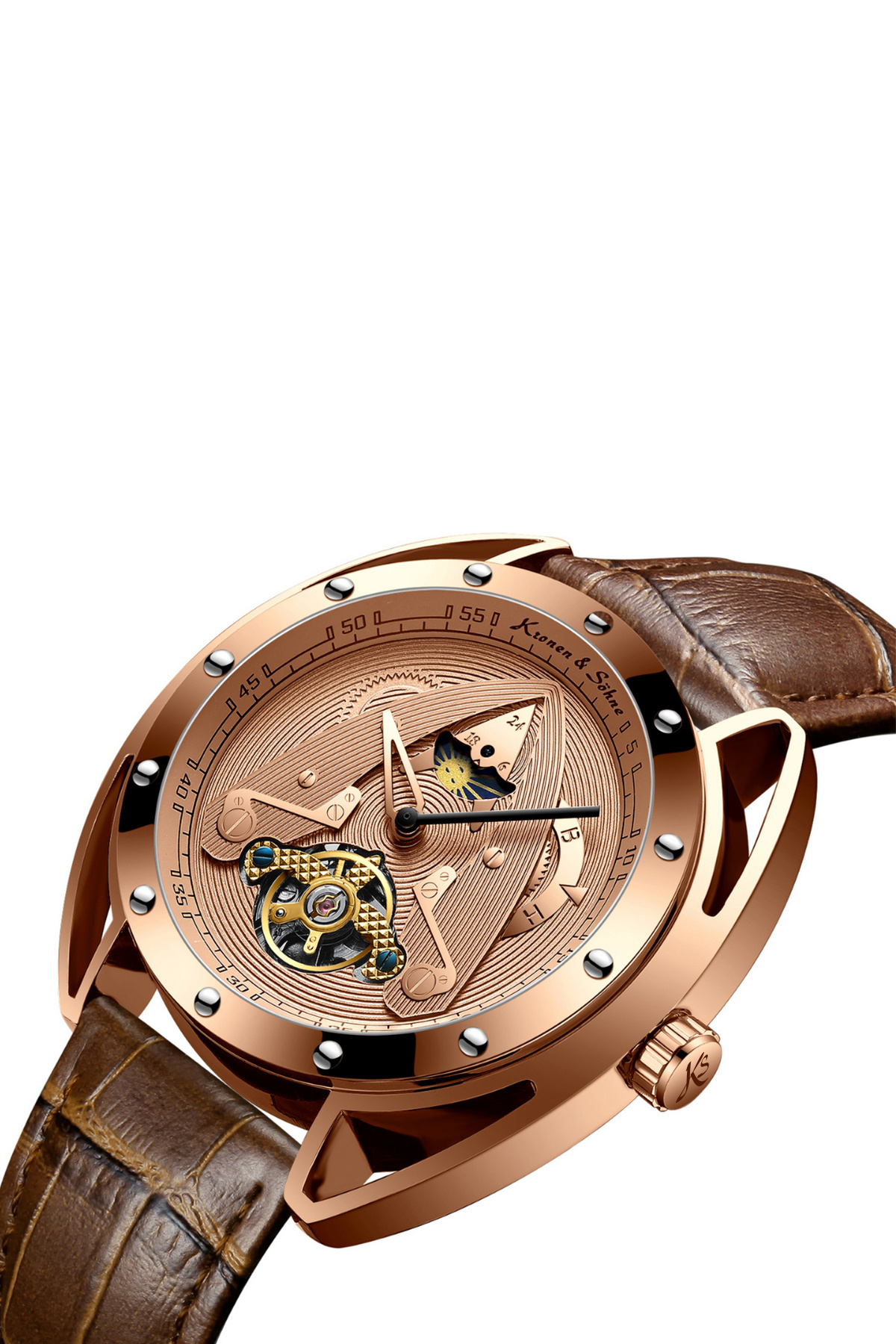Kronen & Söhne Kronen&Söhne Aegis Imperial Rose Gold Erkek Otomatik Mekanik Kol Saati görsel 7
