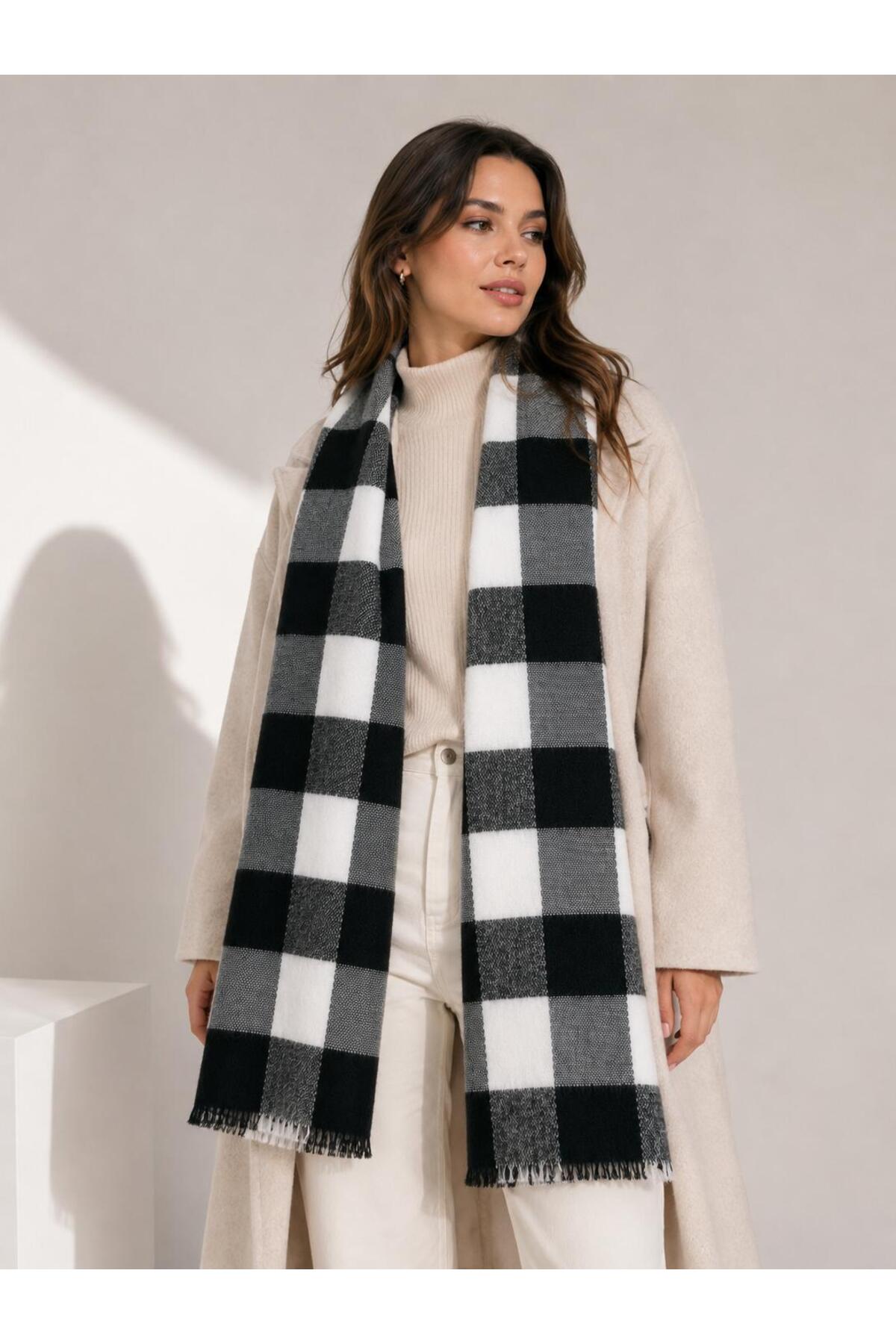 Wearflawless Unisex Kalın Yumuşak Atkı, Yumuşak Atkı, Kışlık Trend Atkı görsel 2