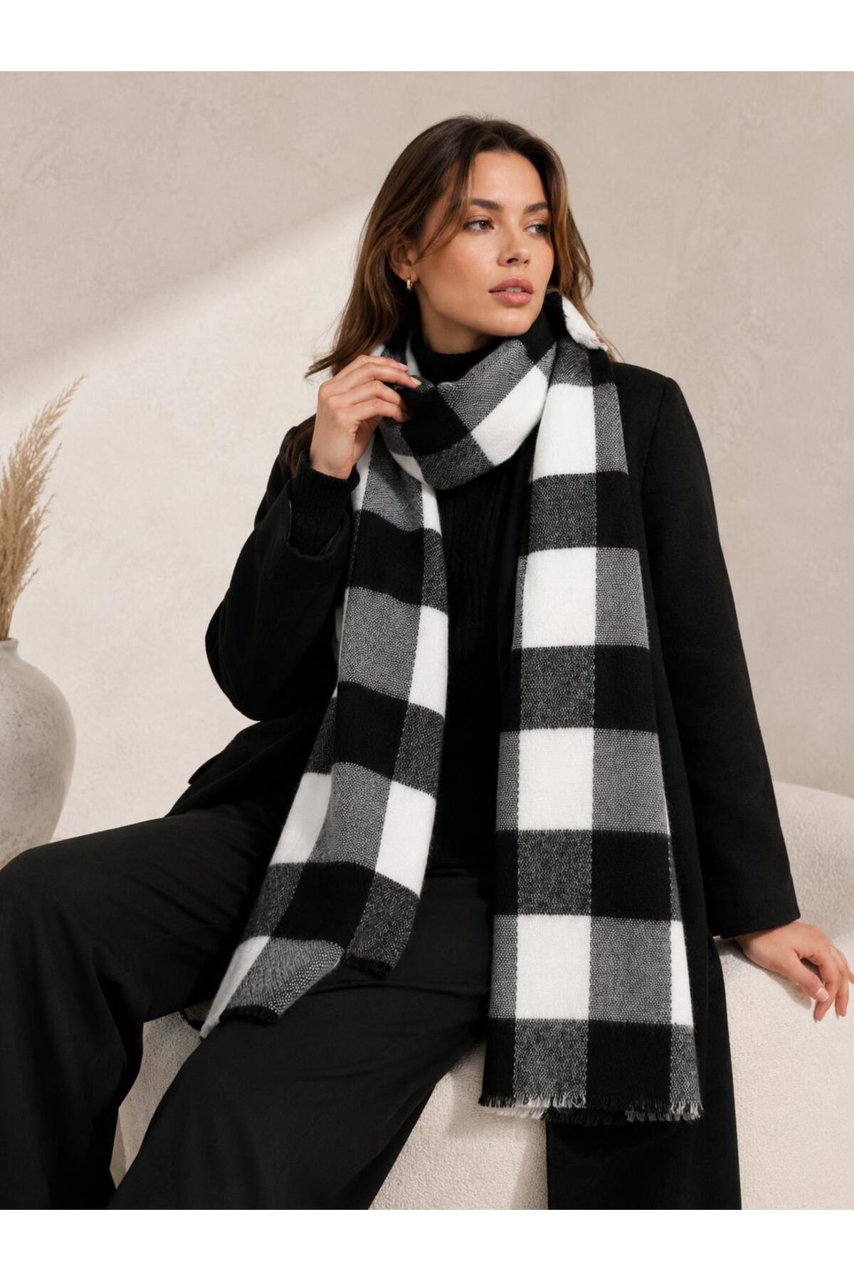 Wearflawless Unisex Kalın Yumuşak Atkı, Yumuşak Atkı, Kışlık Trend Atkı görsel 3