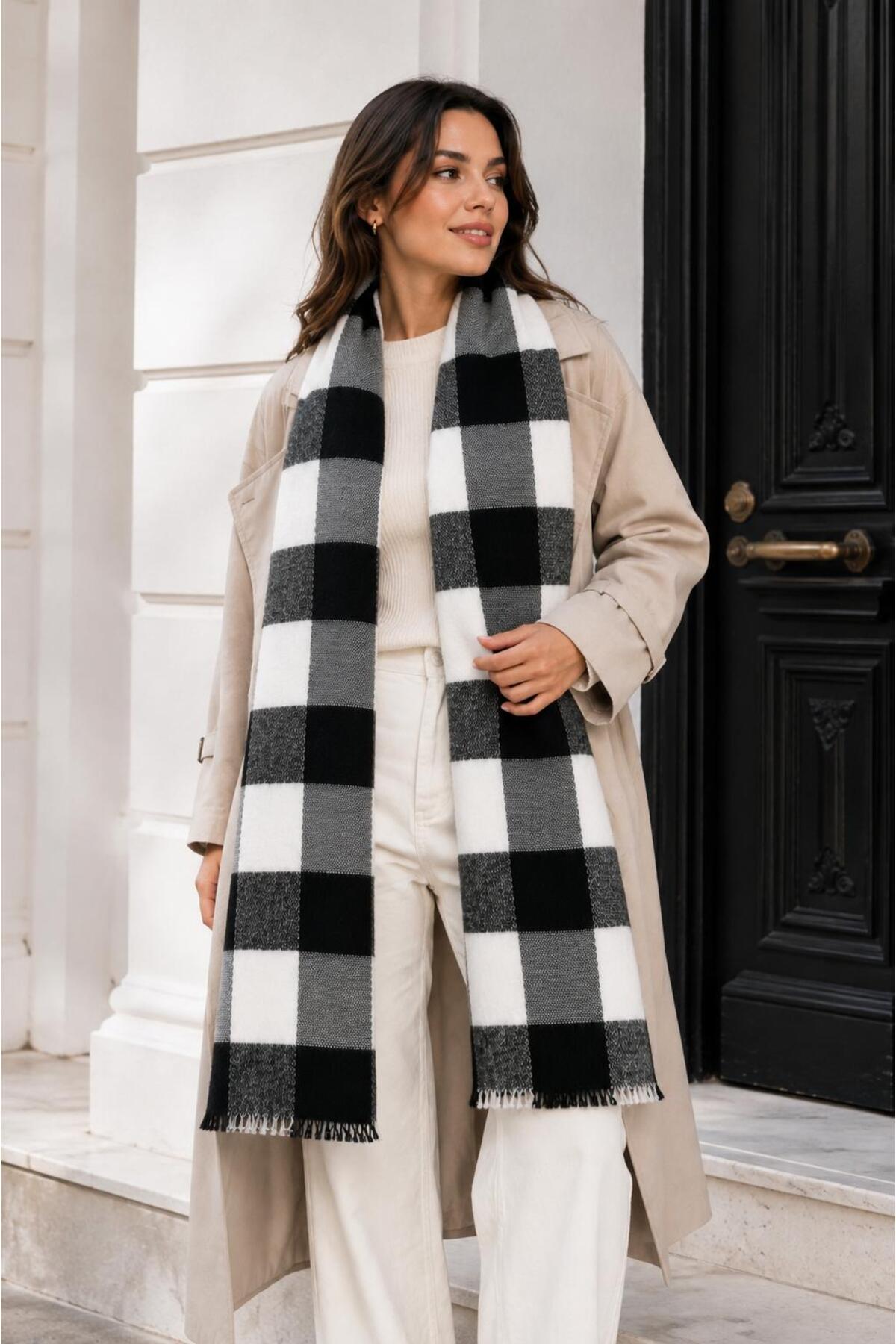 Wearflawless Unisex Kalın Yumuşak Atkı, Yumuşak Atkı, Kışlık Trend Atkı