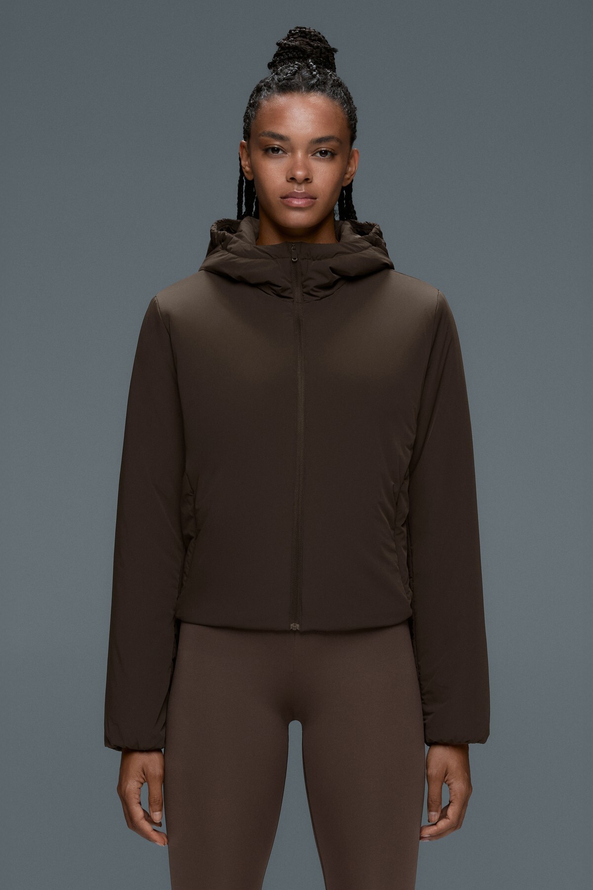 Oysho FELLEX® Volcanic dolgulu boxy teknik ceket görsel 3