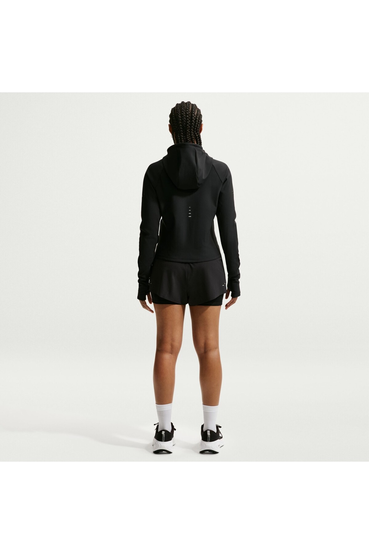 Nike Swift Therma-FIT Kadın Siyah Koşu Ceketi - Dar kalıp 1 beden büyük alınmalı - | HV8928-010 görsel 3
