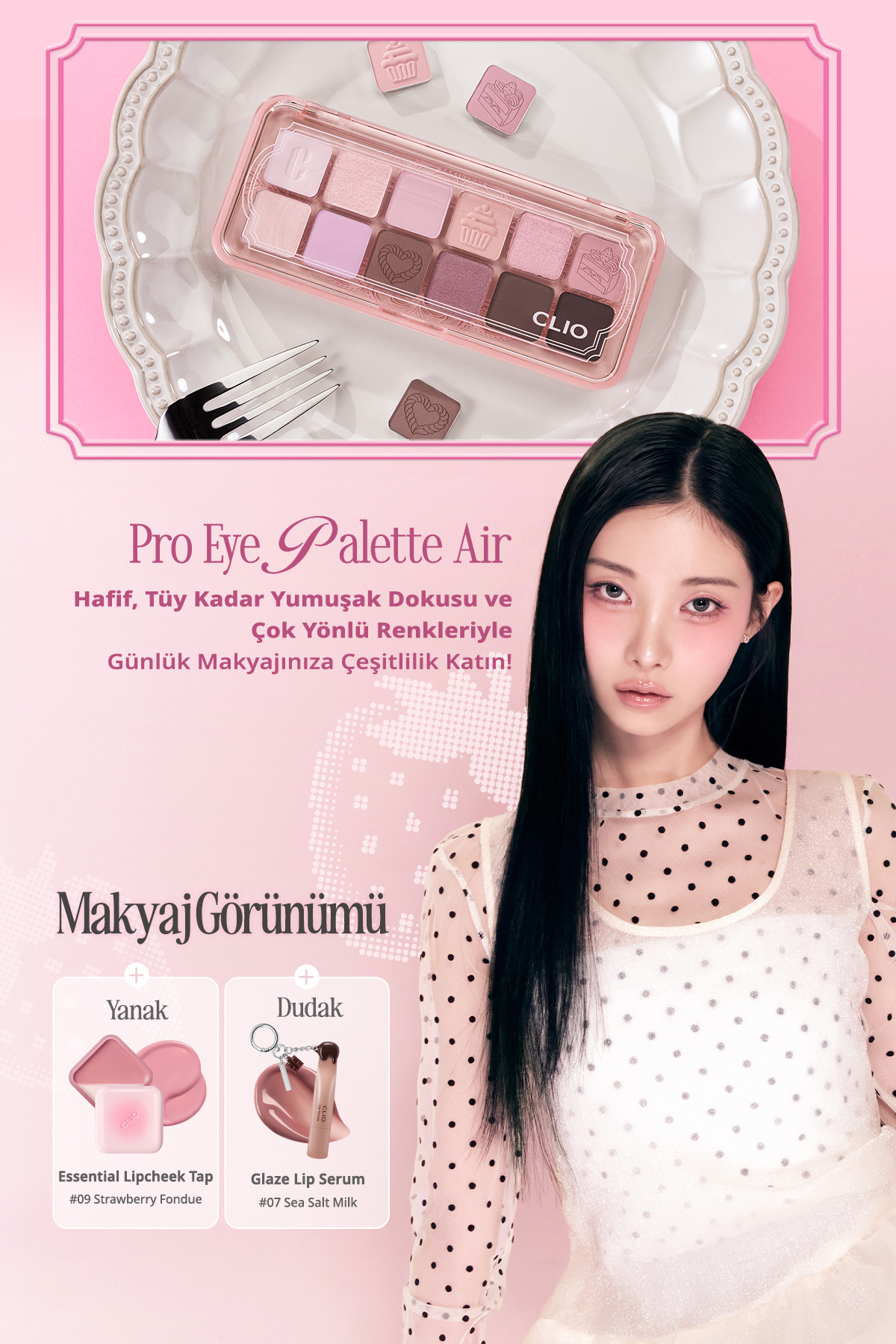 Hafif Dokulu Yoğun Renklere Sahip Göz Farı Paleti Pro Eye Palette Air (22 Sugar Afternoon) — رنگارنگ 111121 — تصویر 8 از 9