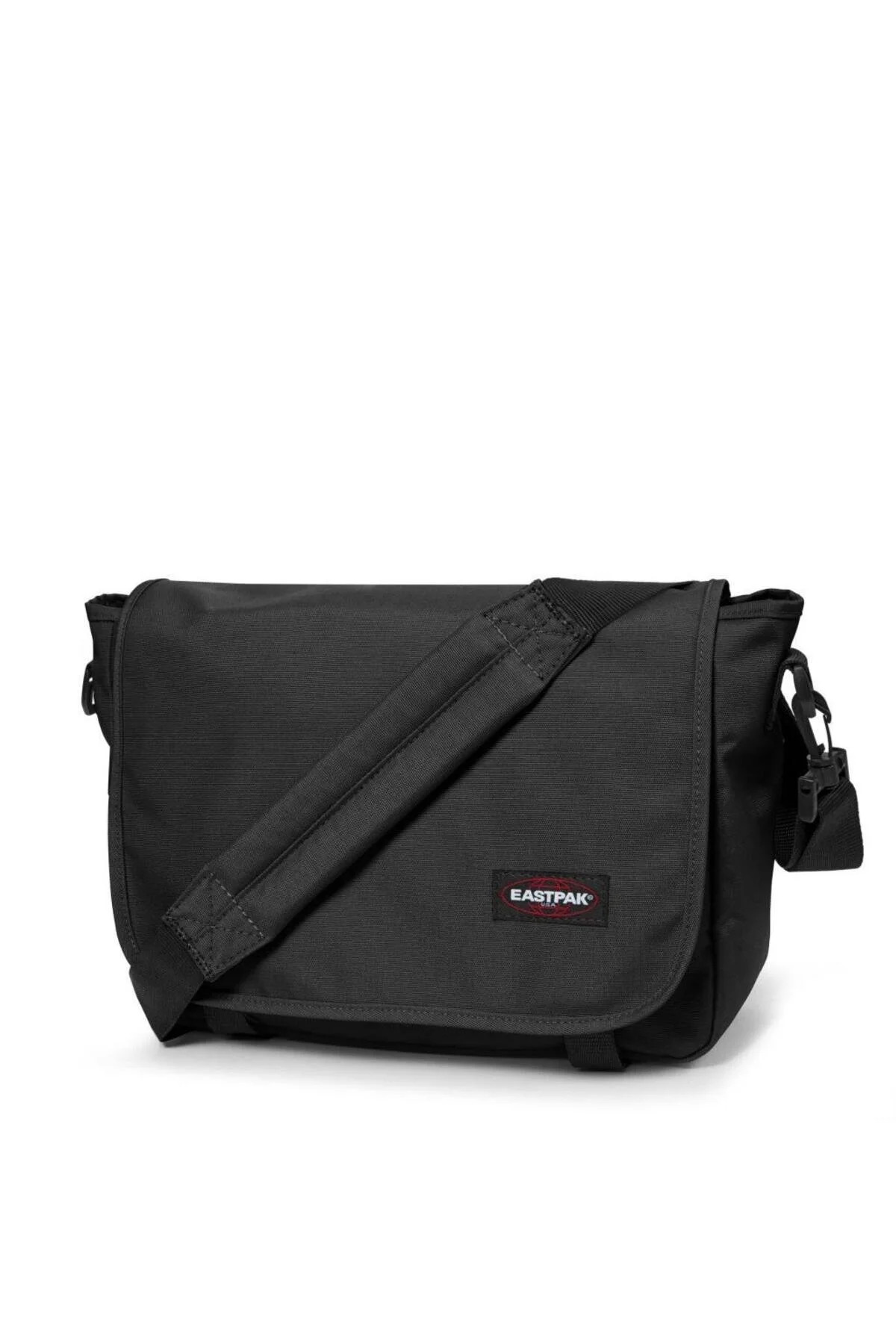 Eastpak Unisex Postacı Çantası Siyah Omuz Askılı Çapraz Çanta Geniş Bölmeli Günlük Okul Çantası görsel 2