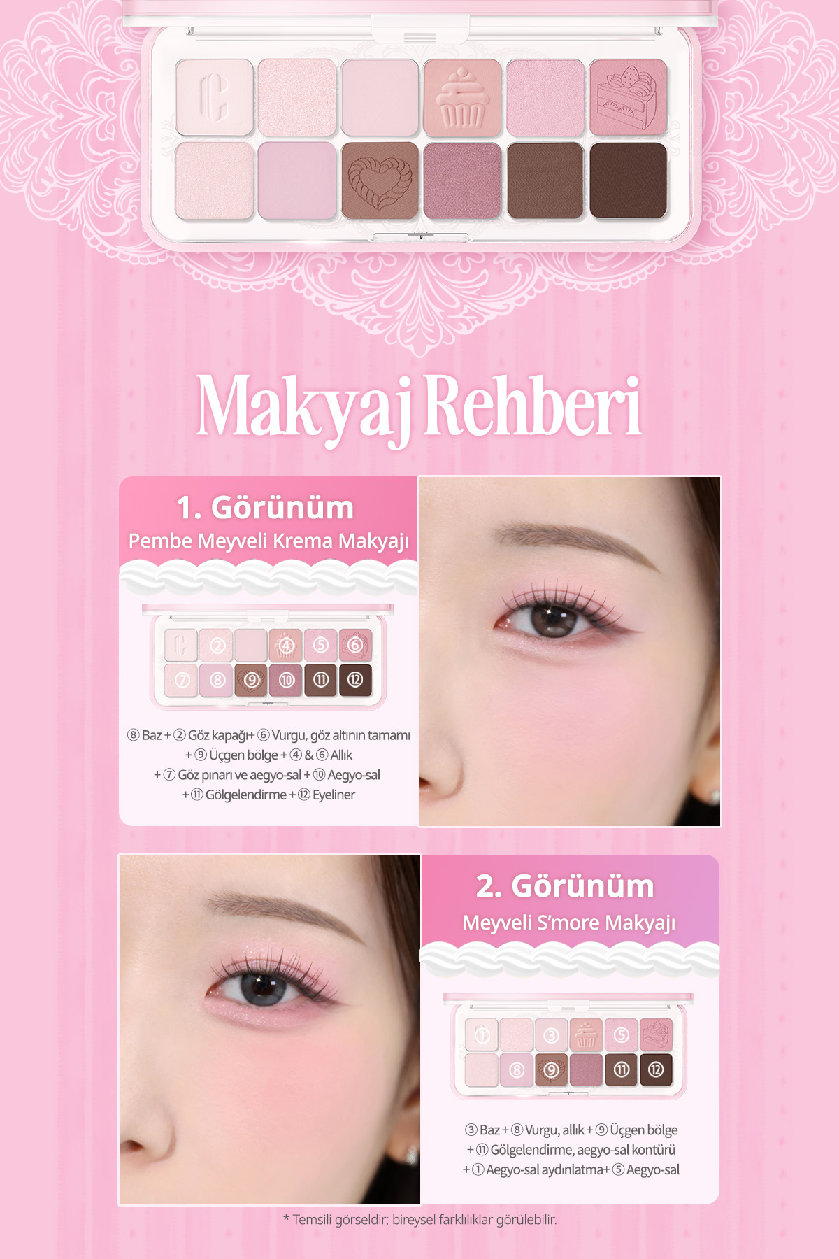 Hafif Dokulu Yoğun Renklere Sahip Göz Farı Paleti Pro Eye Palette Air (22 Sugar Afternoon) — رنگارنگ 111121 — تصویر 7 از 9