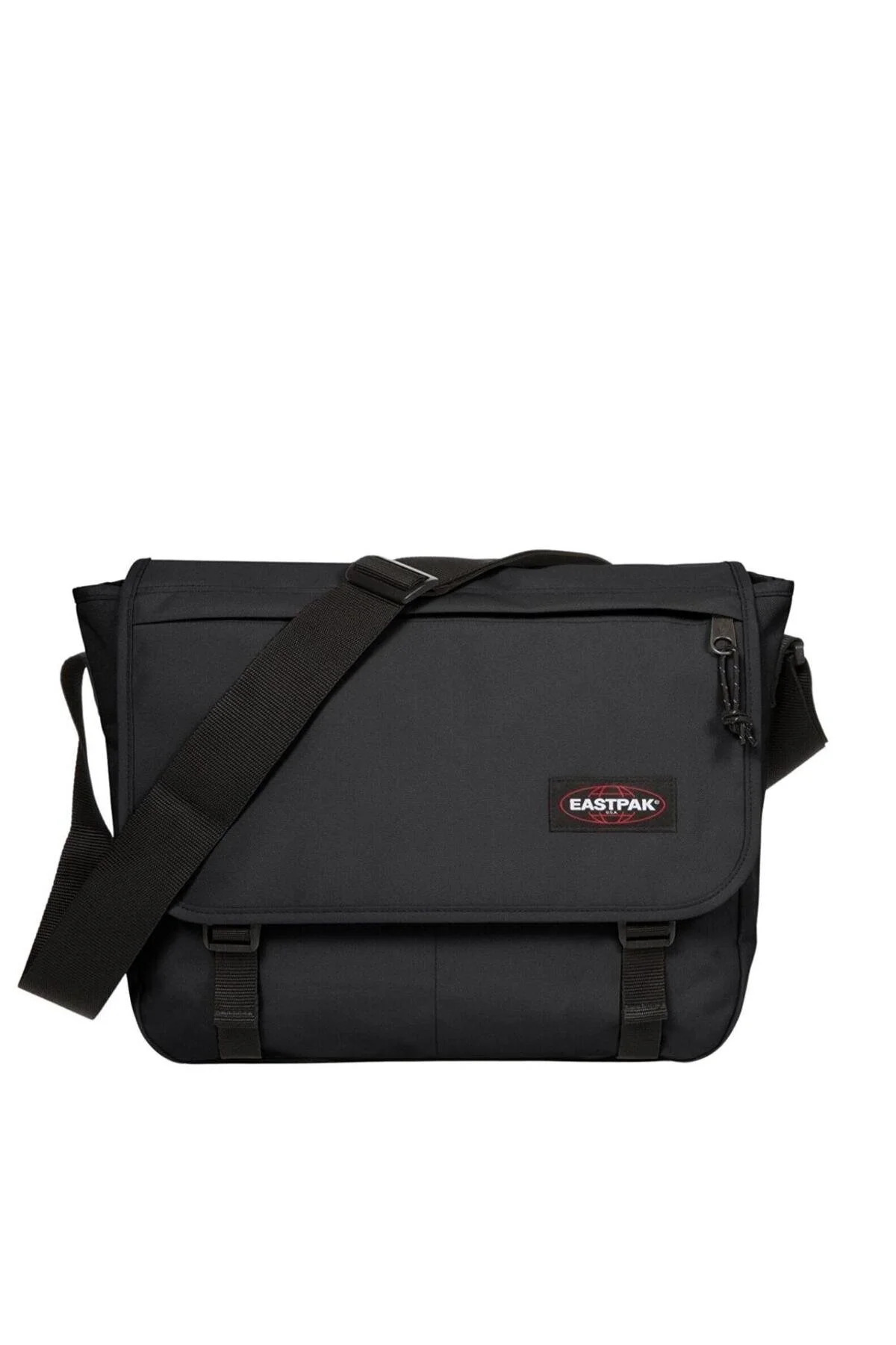 Eastpak Unisex Postacı Çantası Siyah Omuz Askılı Çok Gözlü Günlük Okul ve Laptop Çantası