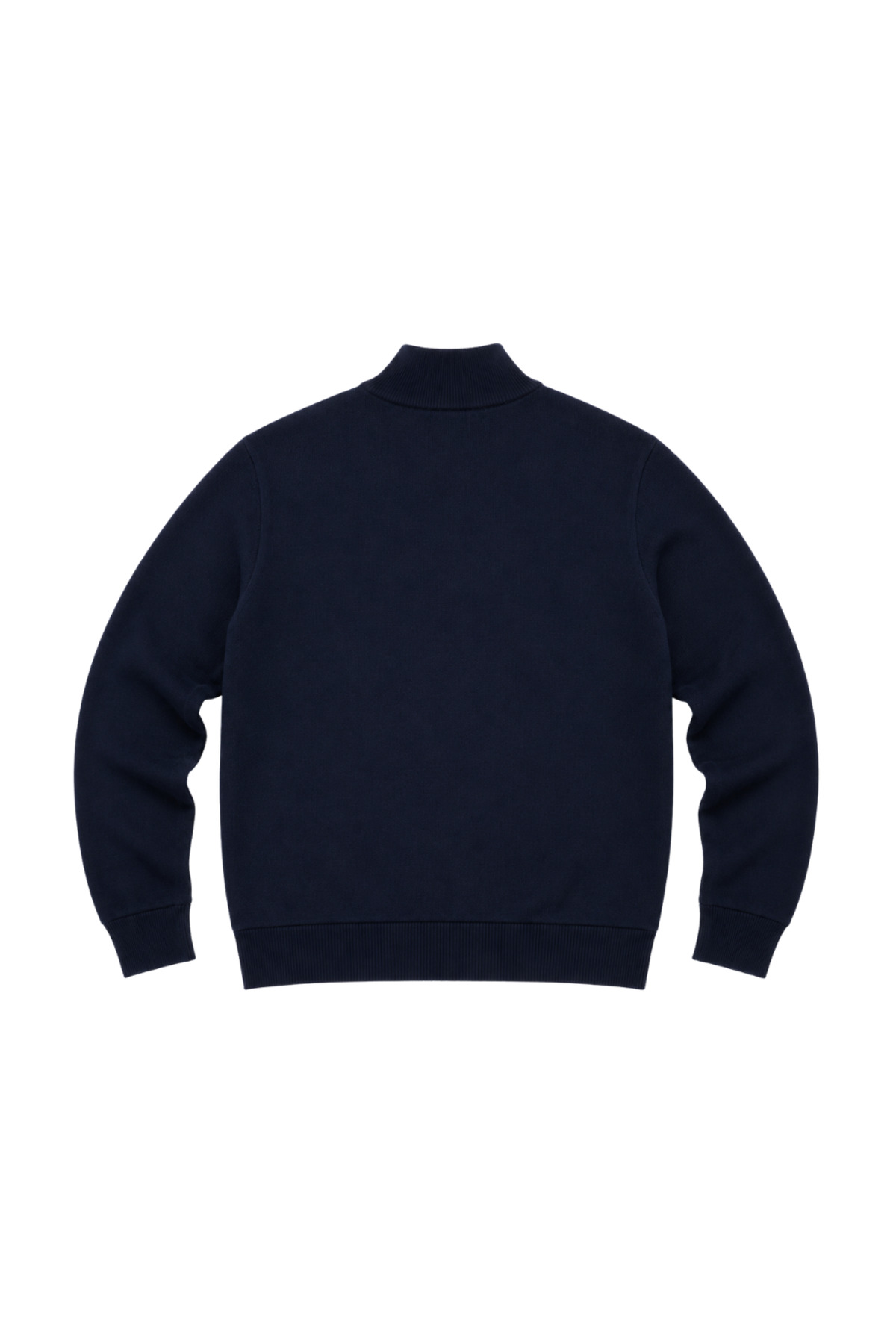 BattalModa Erkek Büyük Beden Lacivert Arven Dik Yaka Cepli Triko Hırka 5XL-6XL-7XL-8XL görsel 5
