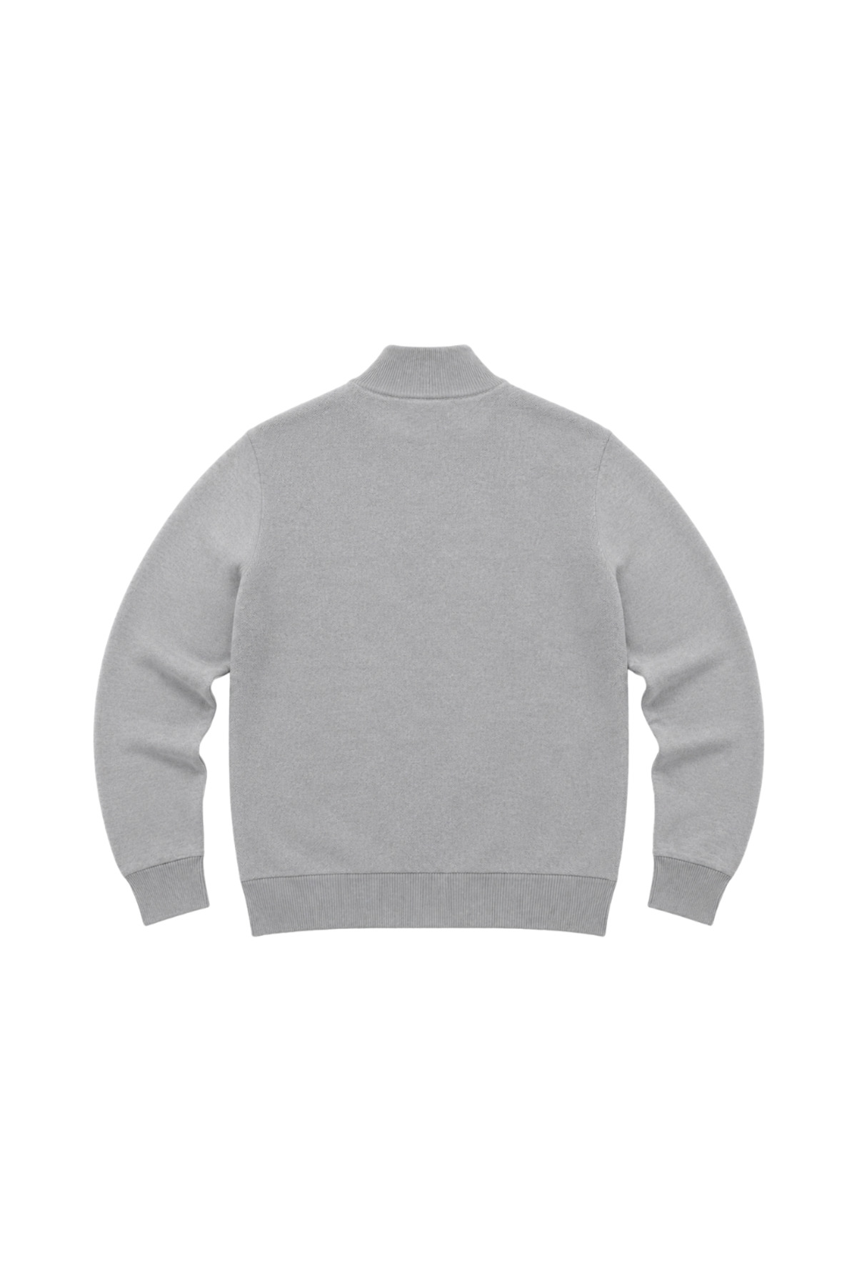BattalModa Erkek Büyük Beden Gri Arven Dik Yaka Cepli Triko Hırka 5XL-6XL-7XL-8XL görsel 5