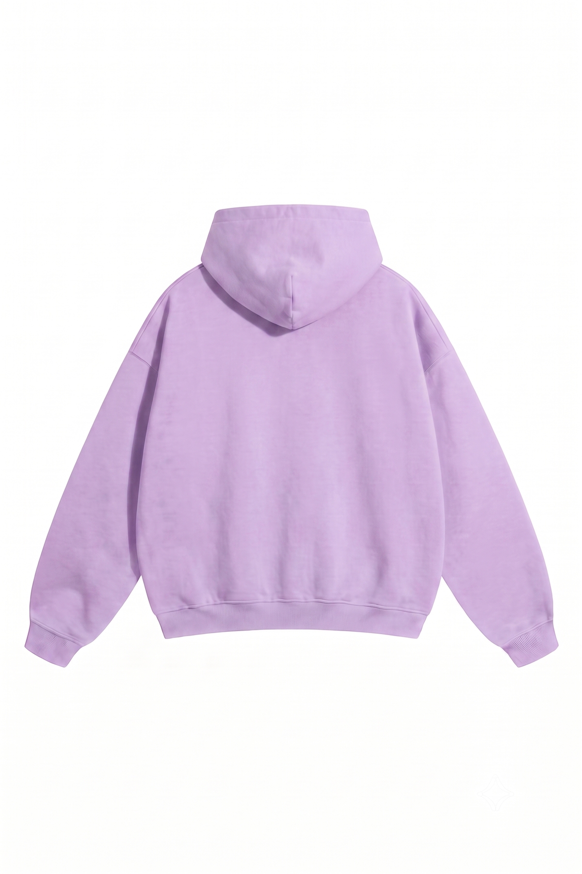 Unisex Erkek/Kadın Manifest Baskılı Oversize Pamuklu Kapüşonlu Sweatshirt — بنفش MANİFEST-KAPÜŞONLU-LİİLA — تصویر 2 از 3