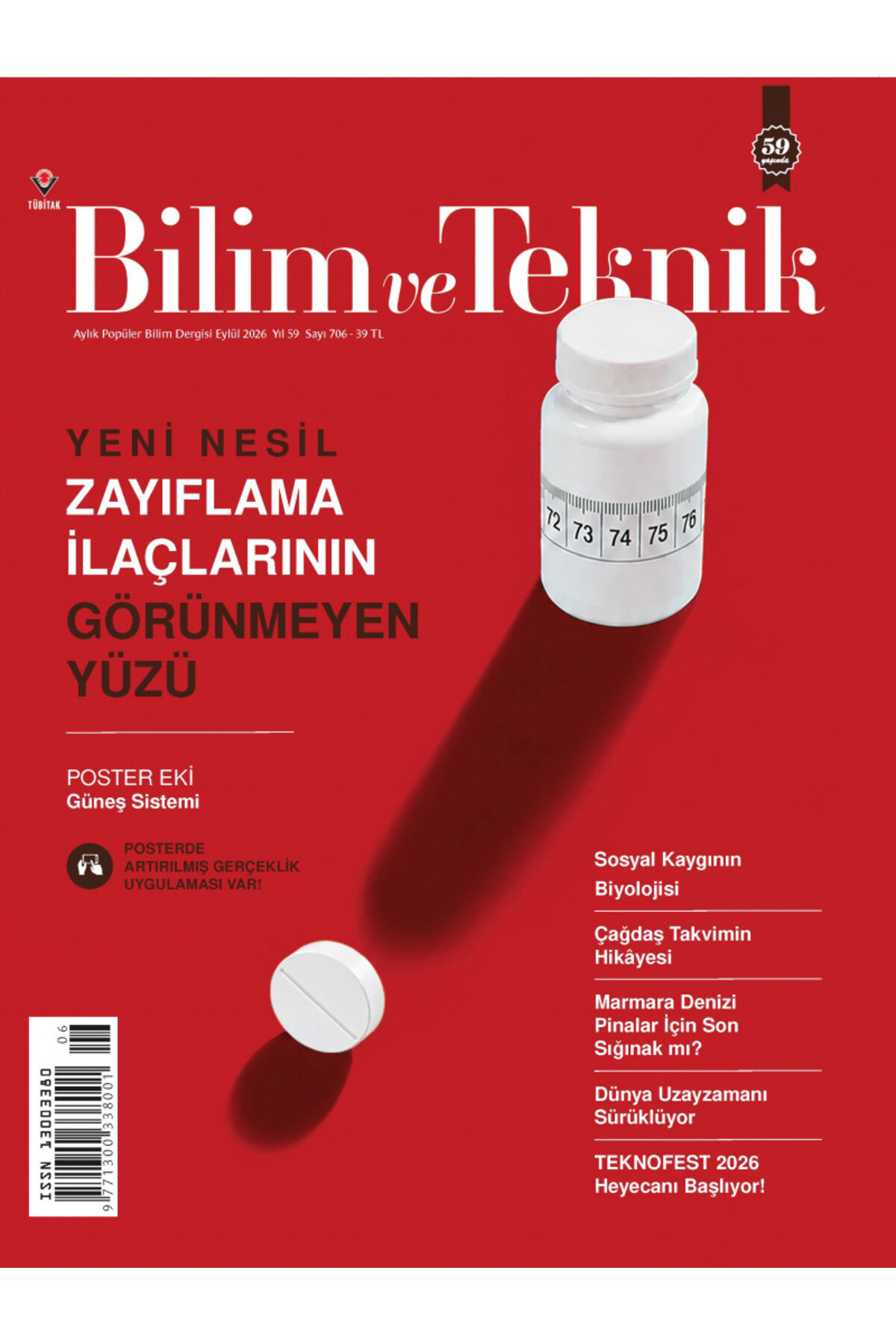 Tübitak Yayınları Bilim ve Teknik Dergi Eylül 2026 - Fiyatı